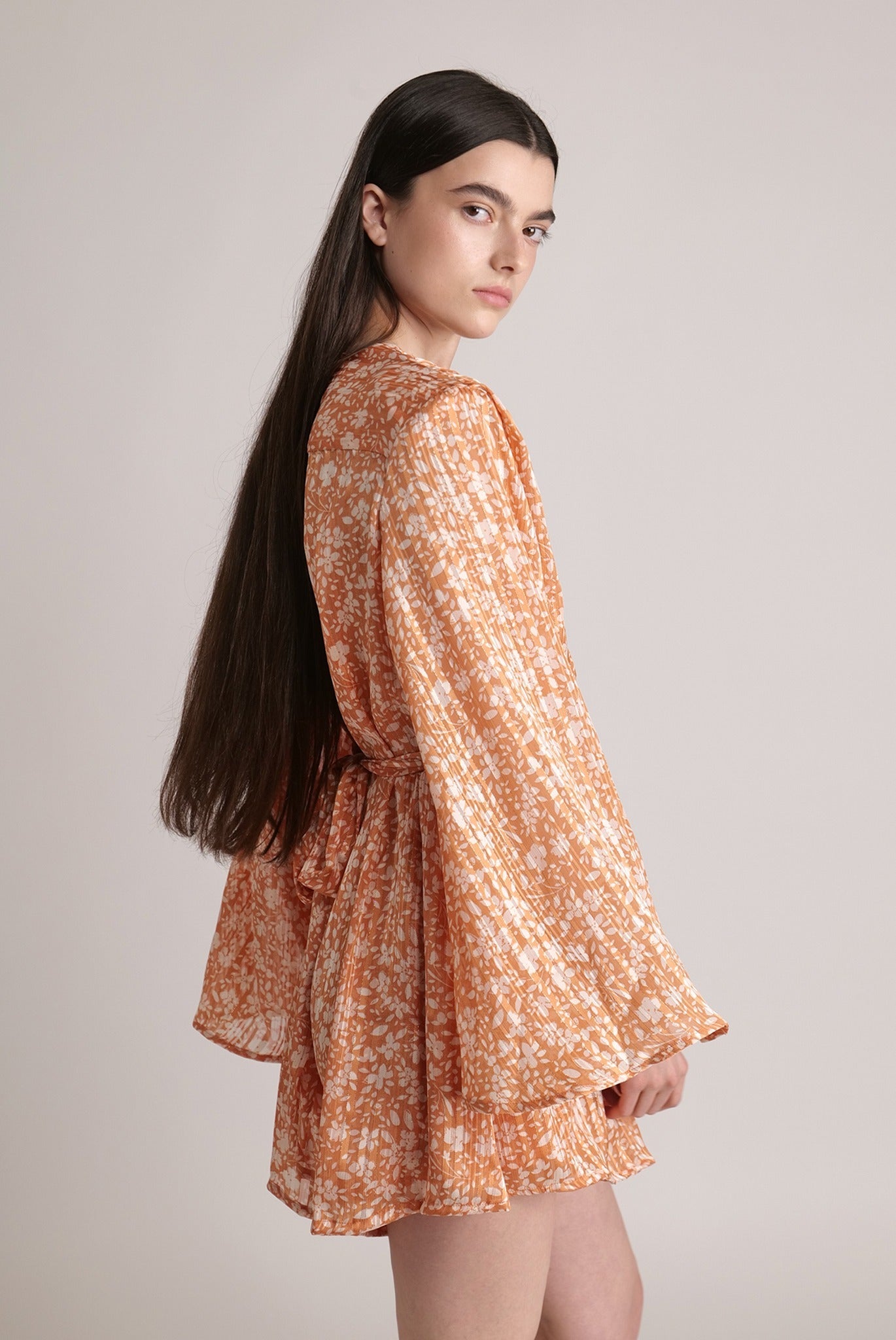 SABINA MUSAYEV - floral_chiffon_w_lurex_tangerine_print_spring_24