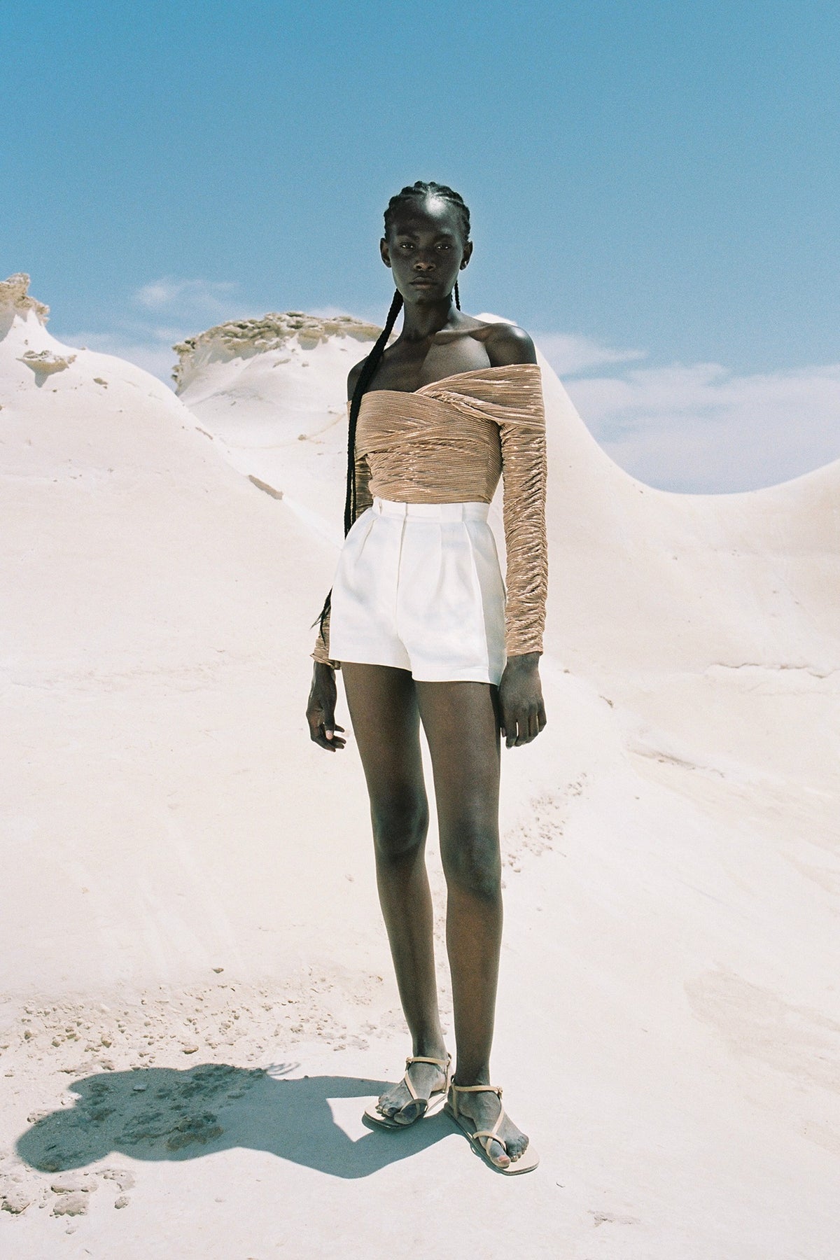 SABINA MUSAYEV - pleated_knit_w_foil_pecan_summer_24