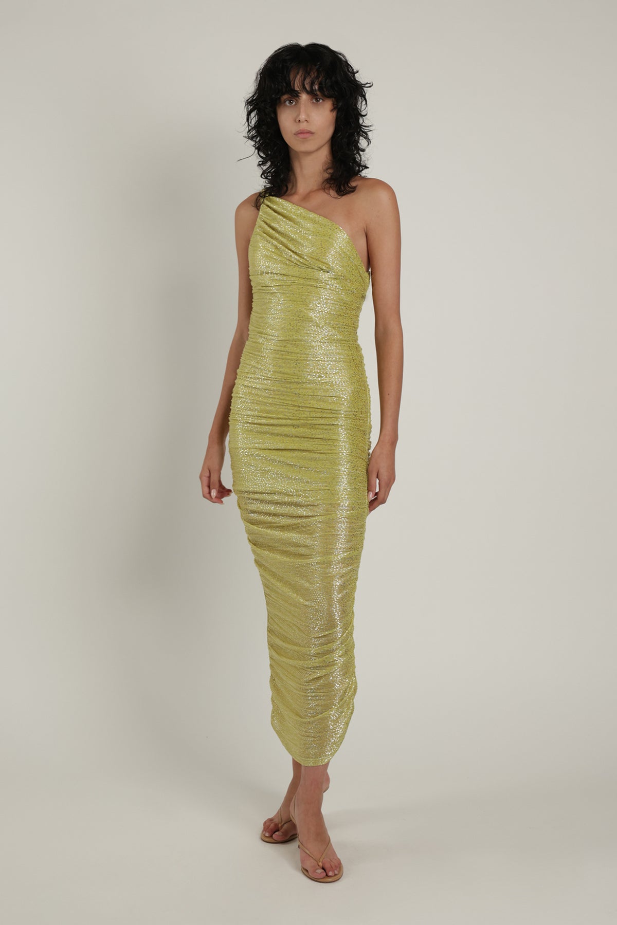 SABINA MUSAYEV - pleated_knit_w_speckled_foil_sunny_lime_summer_24