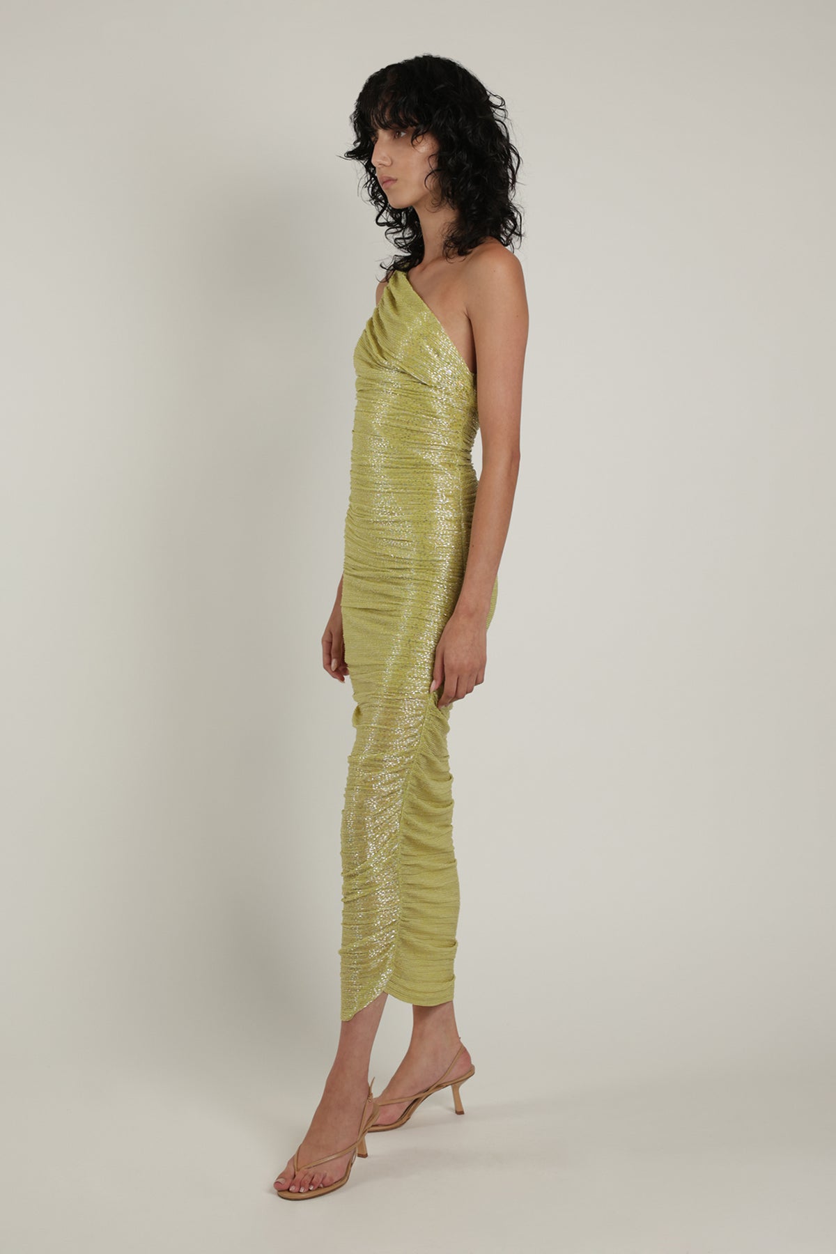 SABINA MUSAYEV - pleated_knit_w_speckled_foil_sunny_lime_summer_24