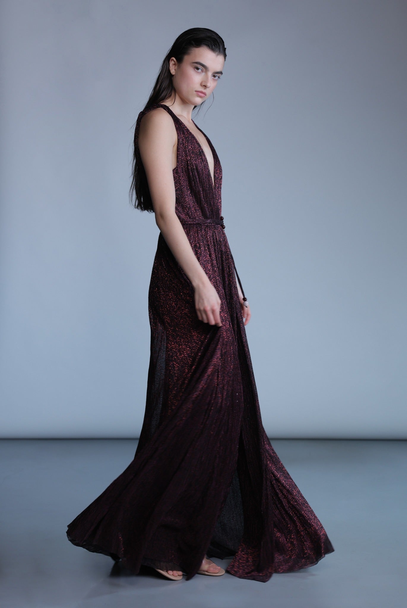 SABINA MUSAYEV - ray_lurex_w_foil_dark_raisin_pre_fall_24_25