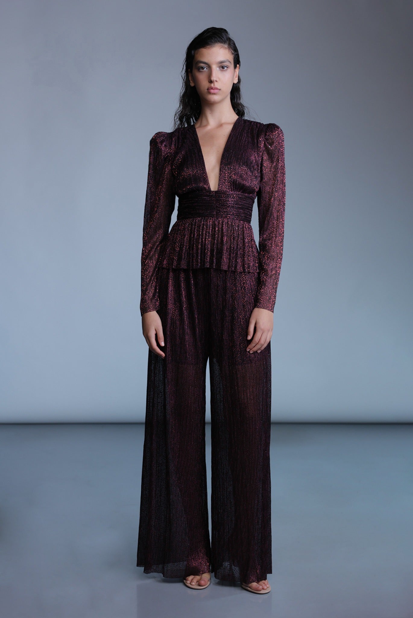 SABINA MUSAYEV - ray_lurex_w_foil_dark_raisin_pre_fall_24_25