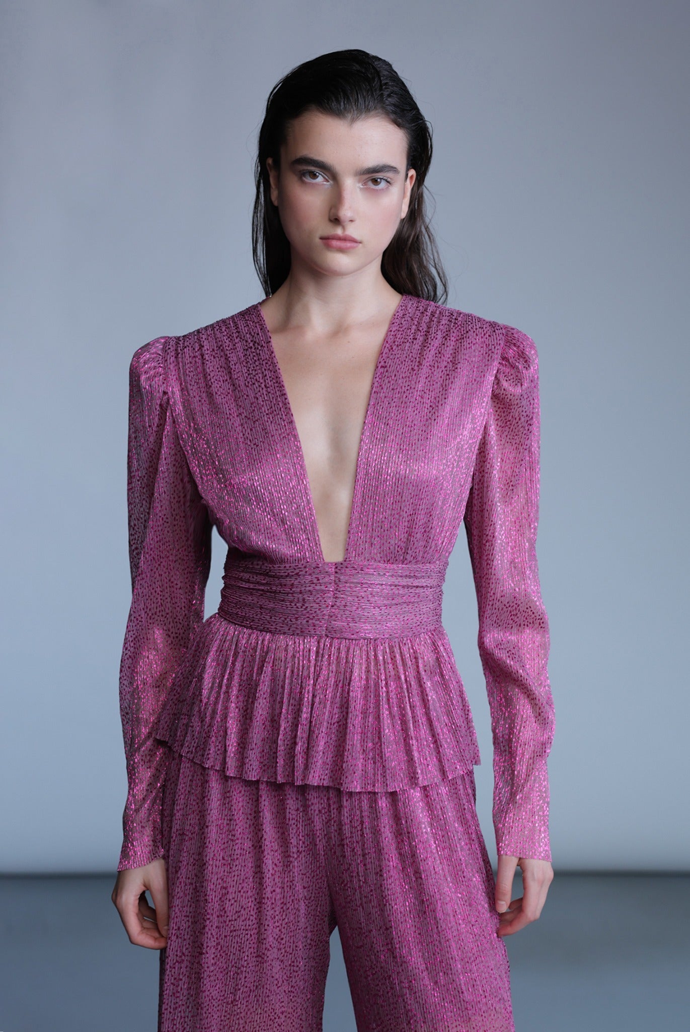 SABINA MUSAYEV - ray_lurex_w_foil_mulberry_pre_fall_24_25