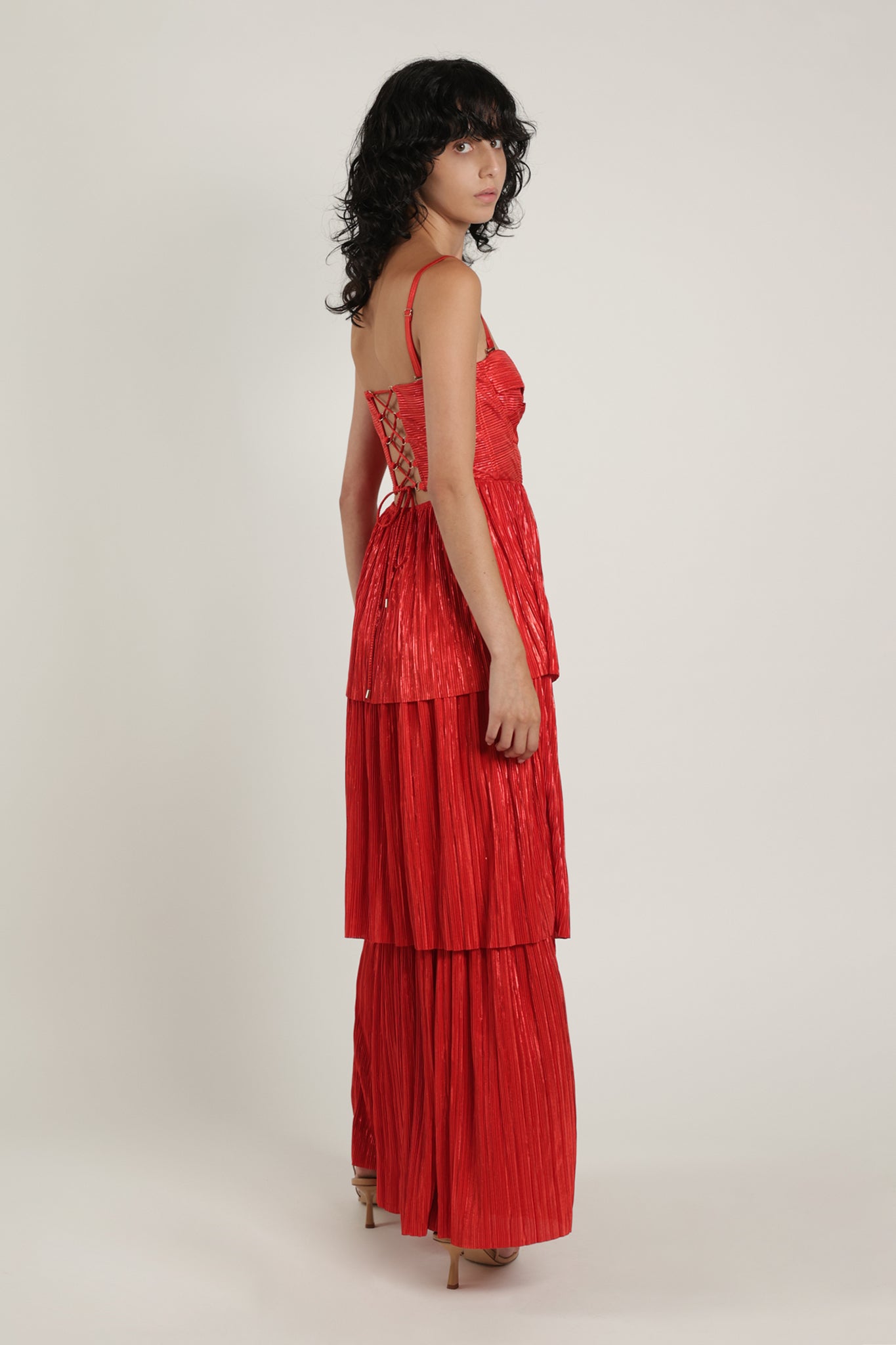 SABINA MUSAYEV - pleated_knit_w_foil_radiant_red_summer_24