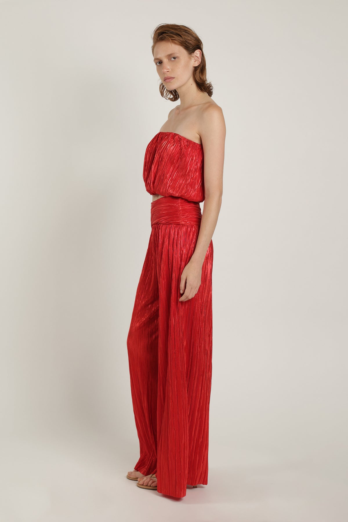 SABINA MUSAYEV - pleated_knit_w_foil_radiant_red_summer_24
