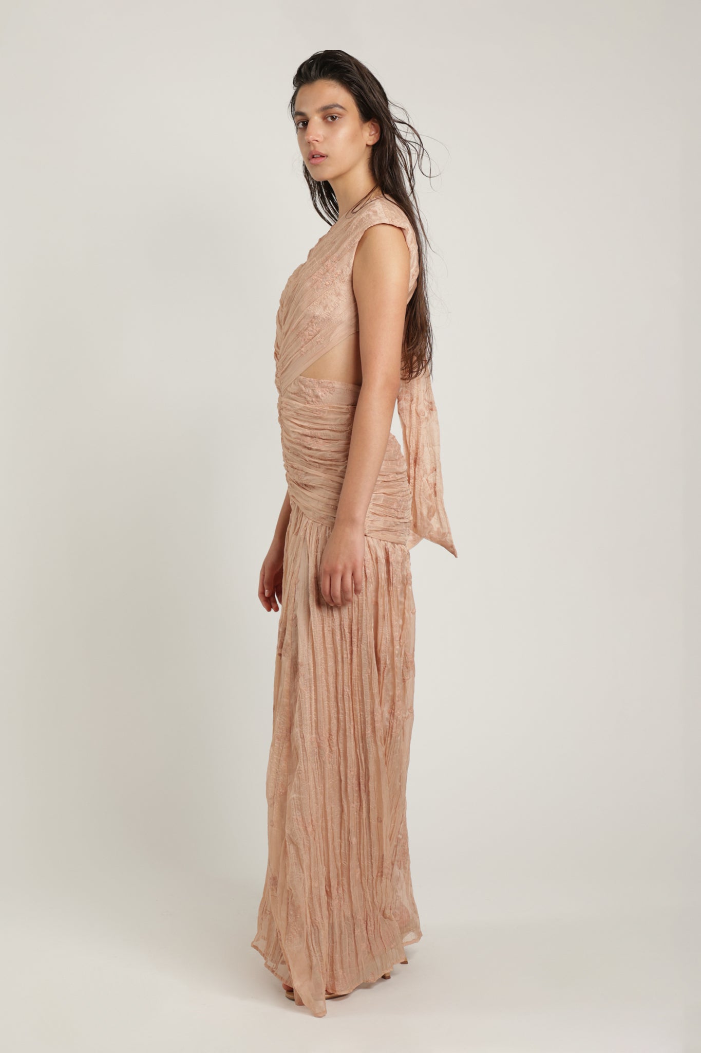 sabina musayev brown dress Skylar Gown
