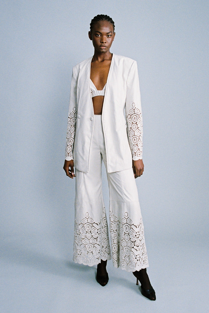 【新品】S'YTE SLUB WASHER COTTON WRAP PANTS Zakai Wrap Pant Oatmeal - LUXMII