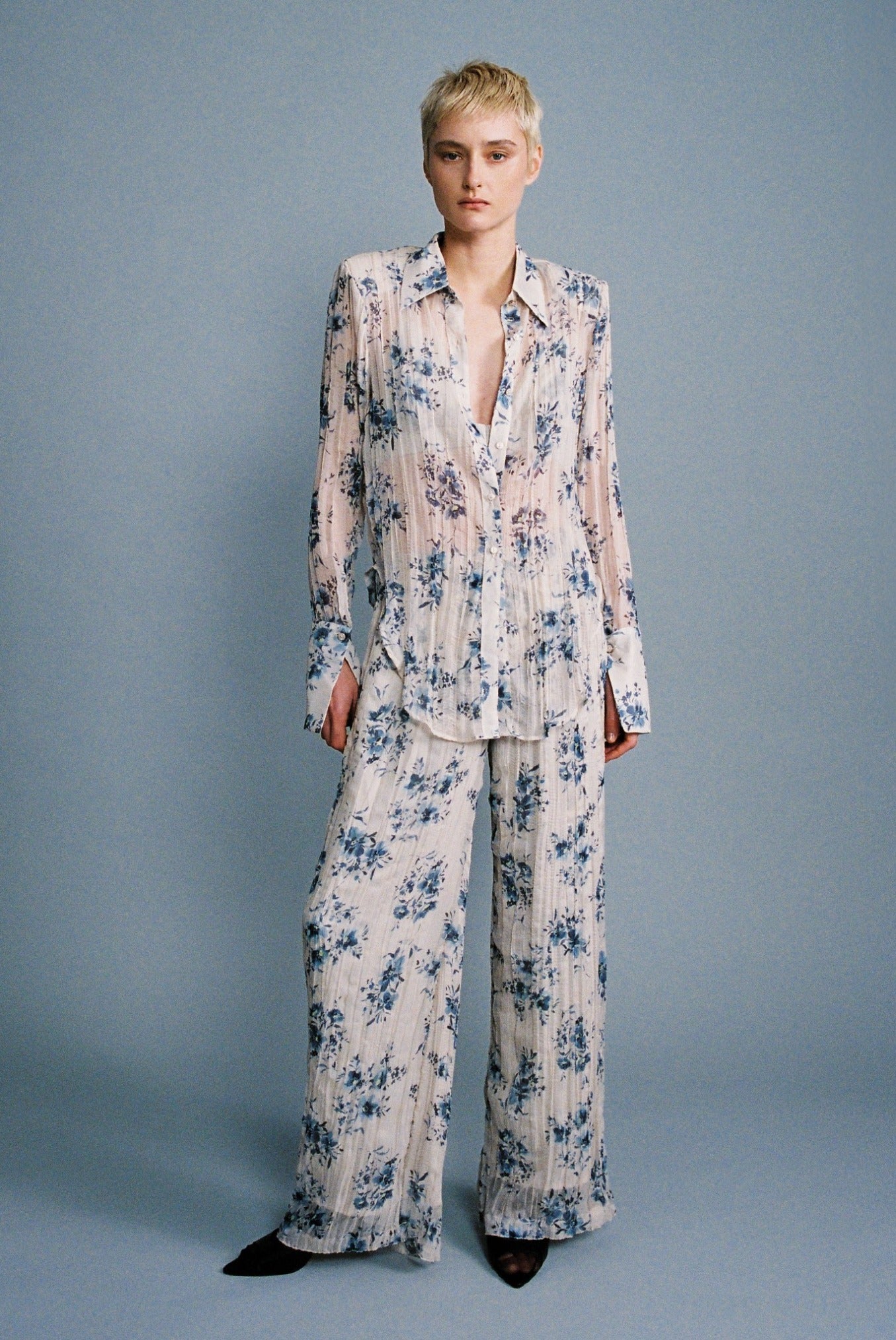 SABINA MUSAYEV - floral_print_on_crinkled_chiffon_off_white_print_fw_24_25