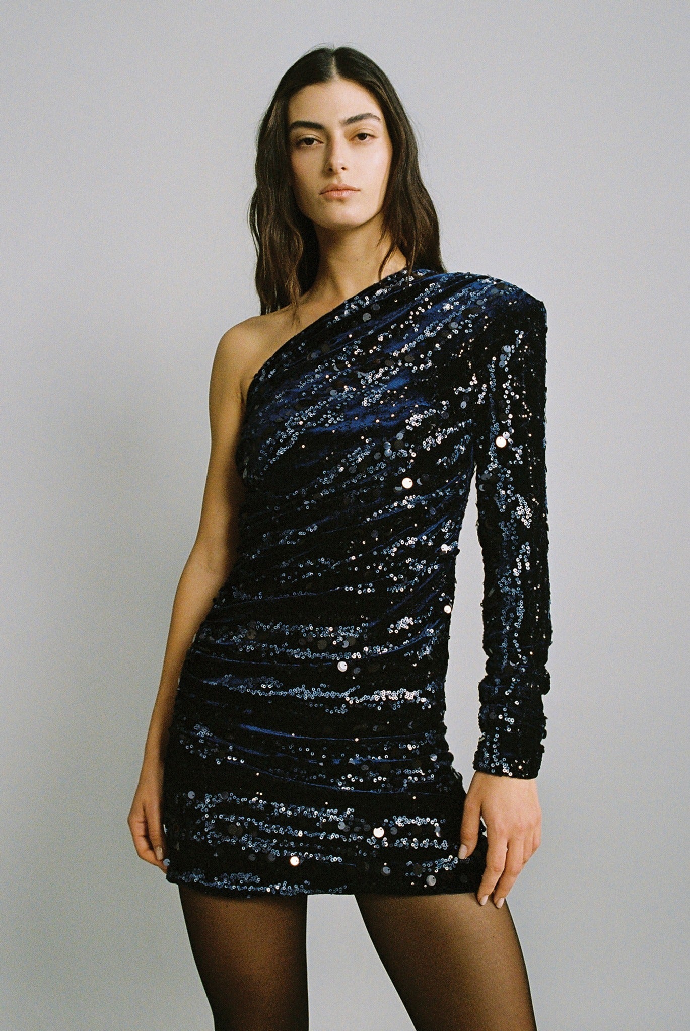 SABINA MUSAYEV - stripe_sequins_on_velvet_navy_fw_24_25