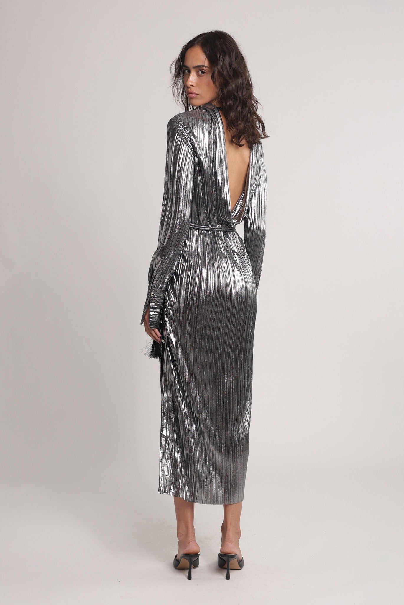 SABINA MUSAYEV - foil_pleated_knit_dark_silver_spring_25