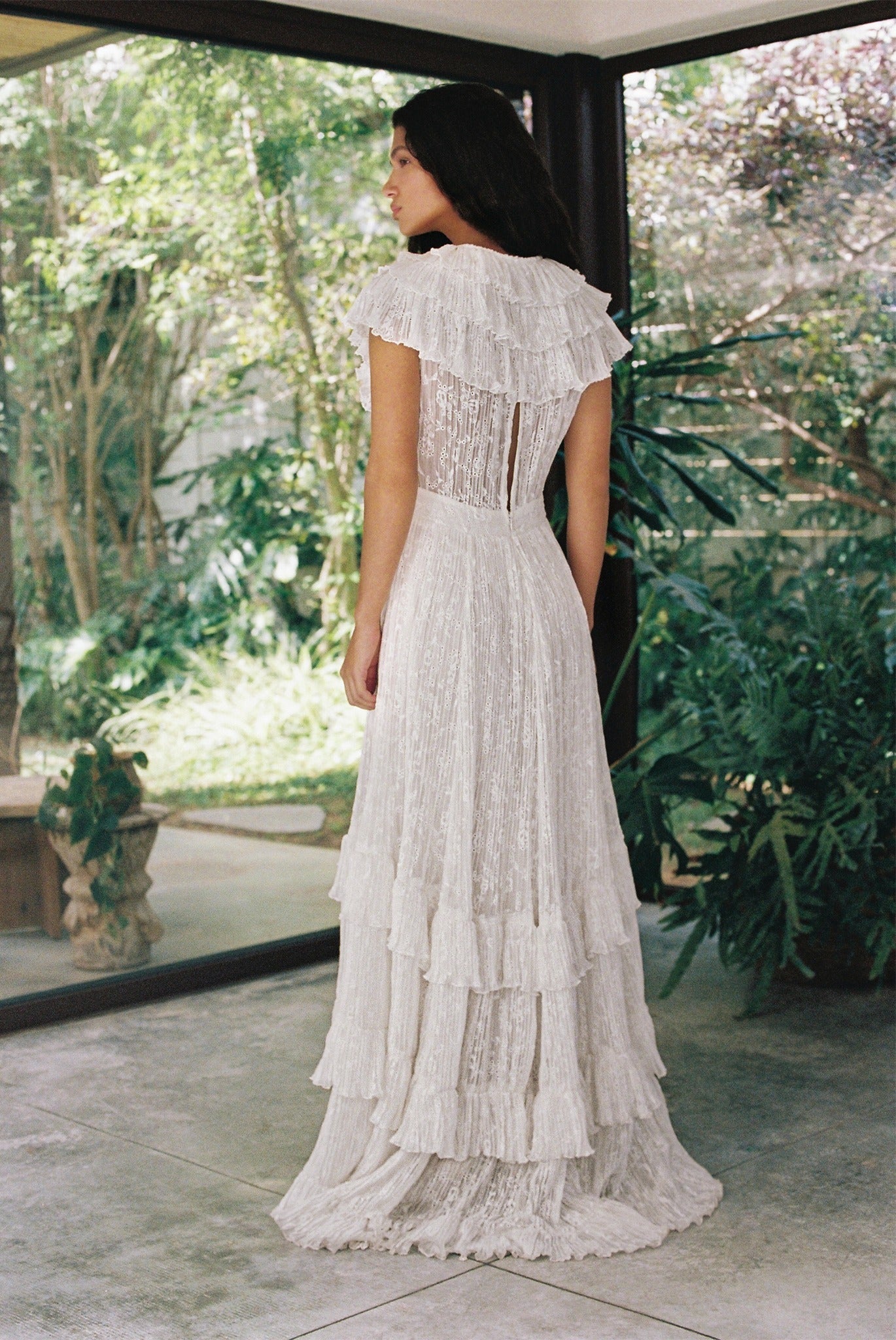 SABINA MUSAYEV - pleated_chiffon_w_eyelet_embroidery_white_bridal_ss_24