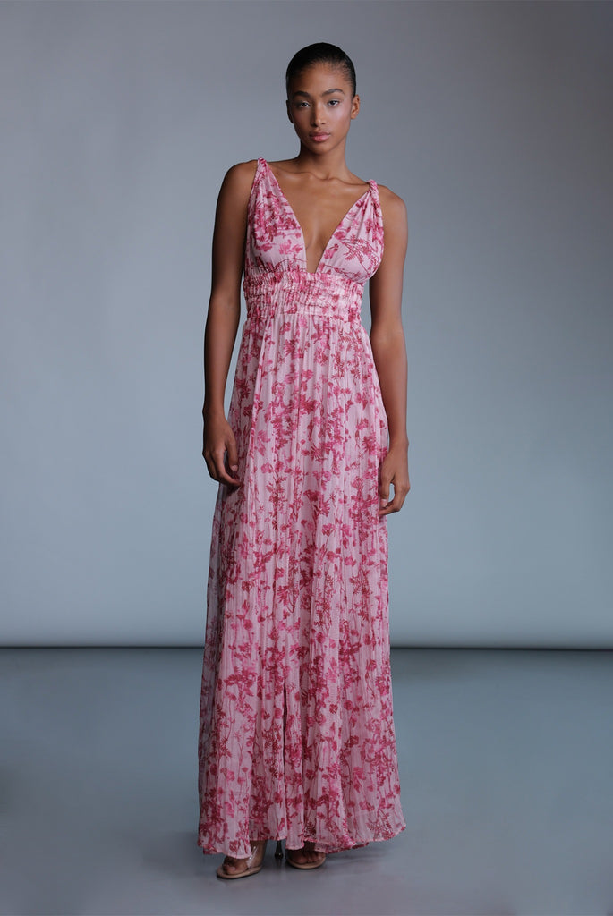 【実物写真有り】andmary Della ribbon dress pink ANDMARY】Della ribbon dress