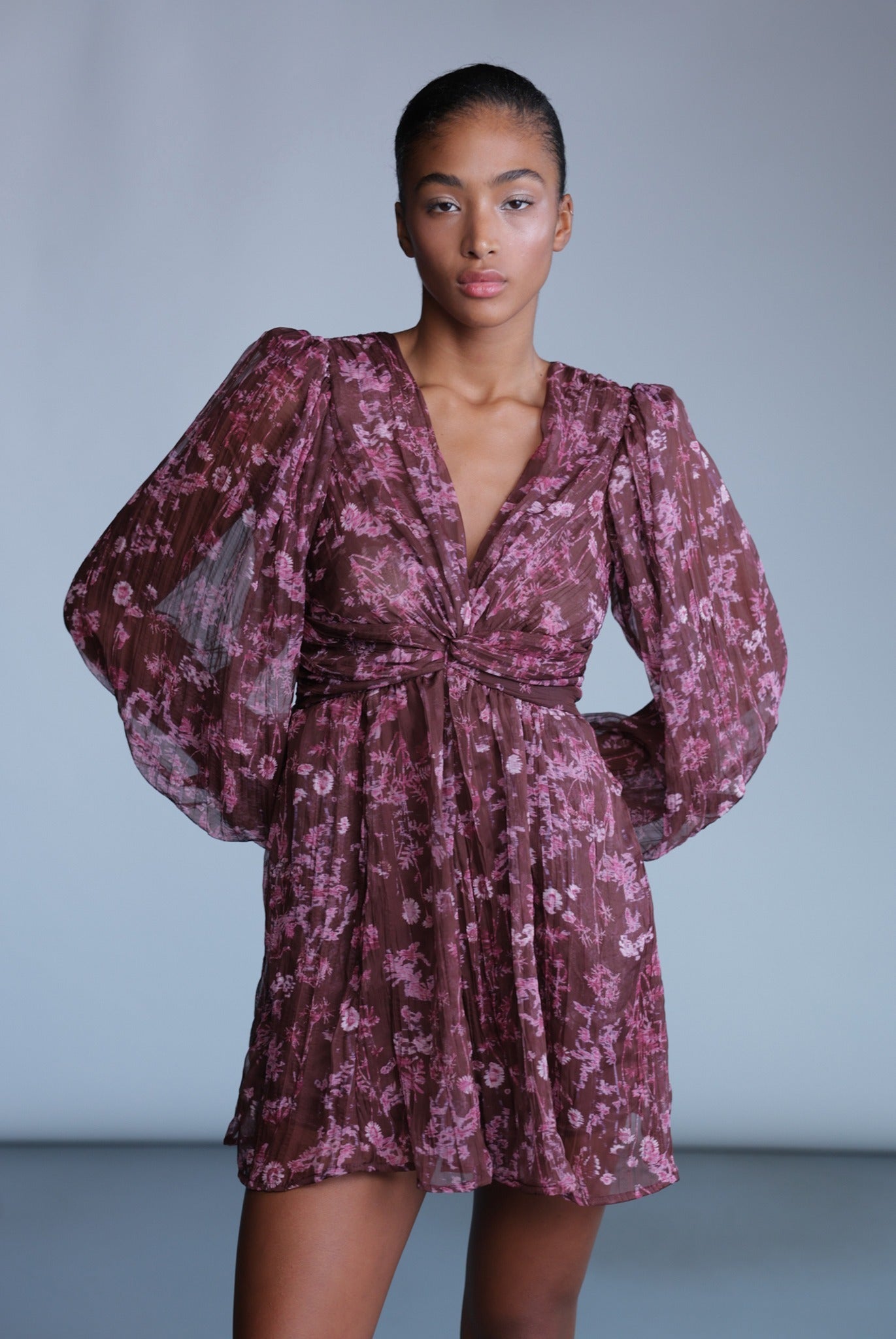 SABINA MUSAYEV - wild_flower_print_mahogany_brown_print_pre_fall_24_25