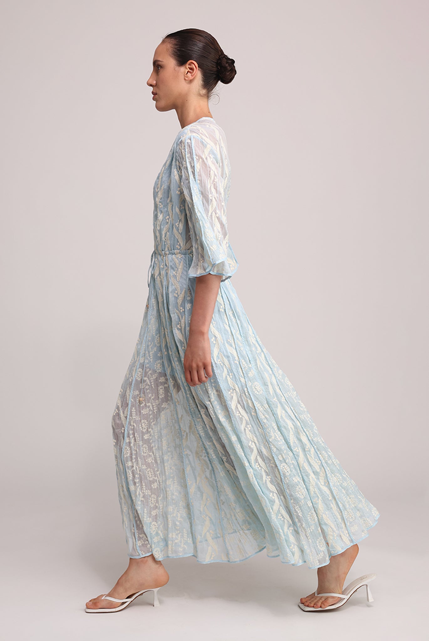 SABINA MUSAYEV - pleated_chiffon_w_emb_aqua_summer_25