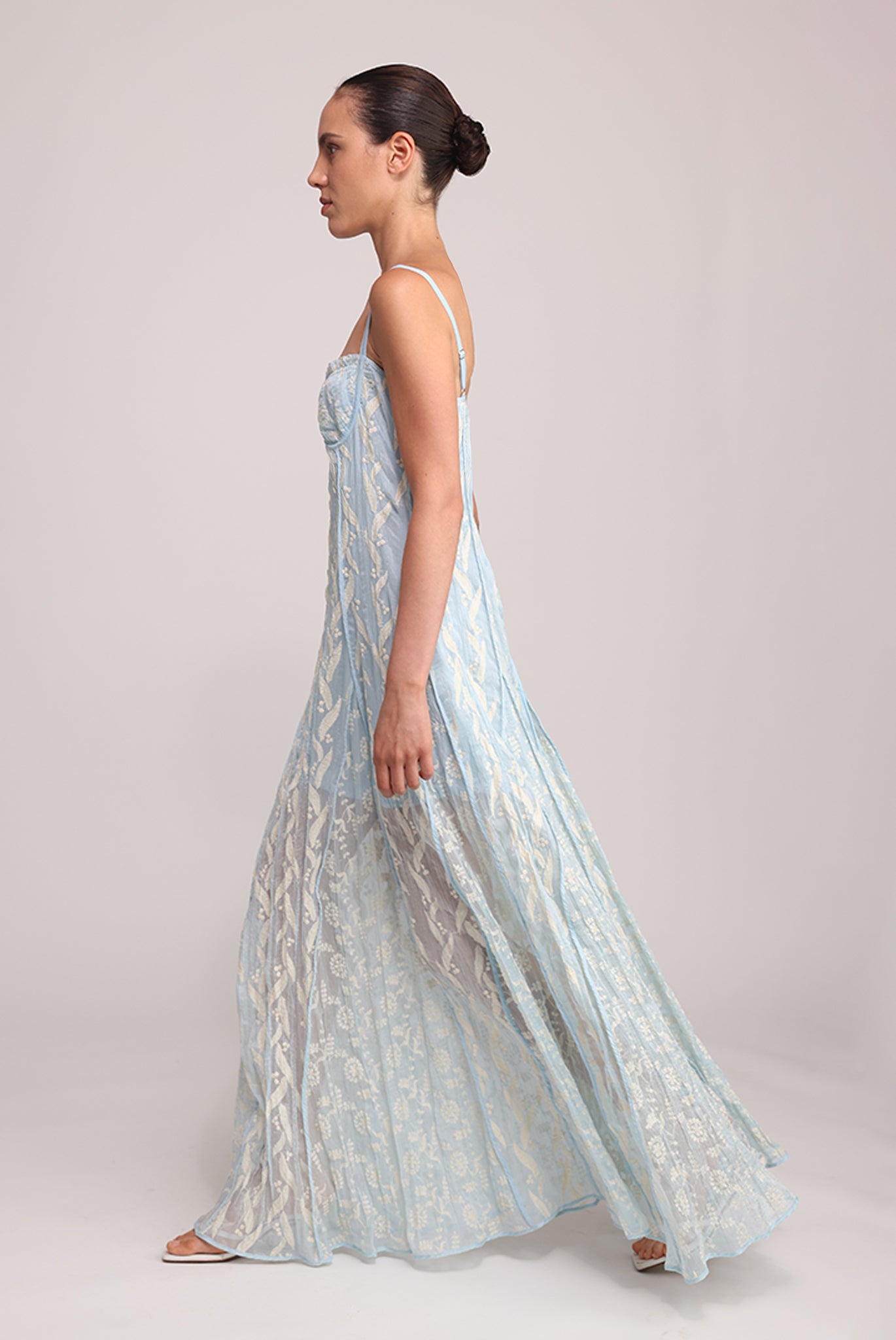 SABINA MUSAYEV - pleated_chiffon_w_emb_aqua_summer_25