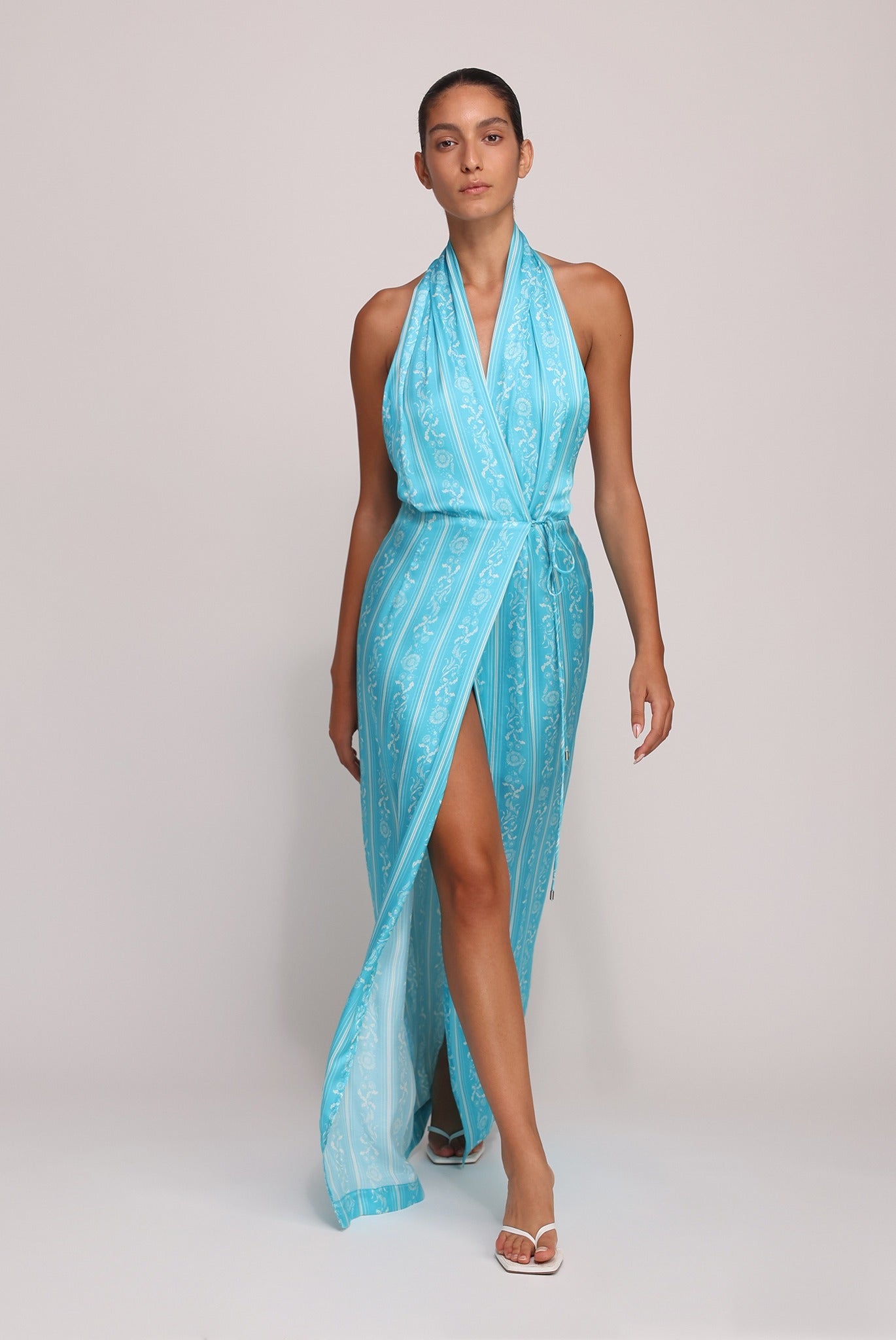 SABINA MUSAYEV - stripe_print_on_satin_turquoise_print_summer_25