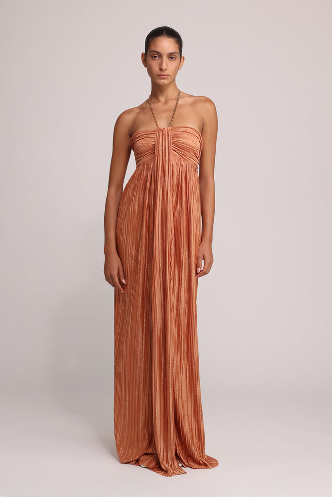 sabina musayev savory v neck front slit maxi dress NICOLA DRESS – Sabina Musayev USA