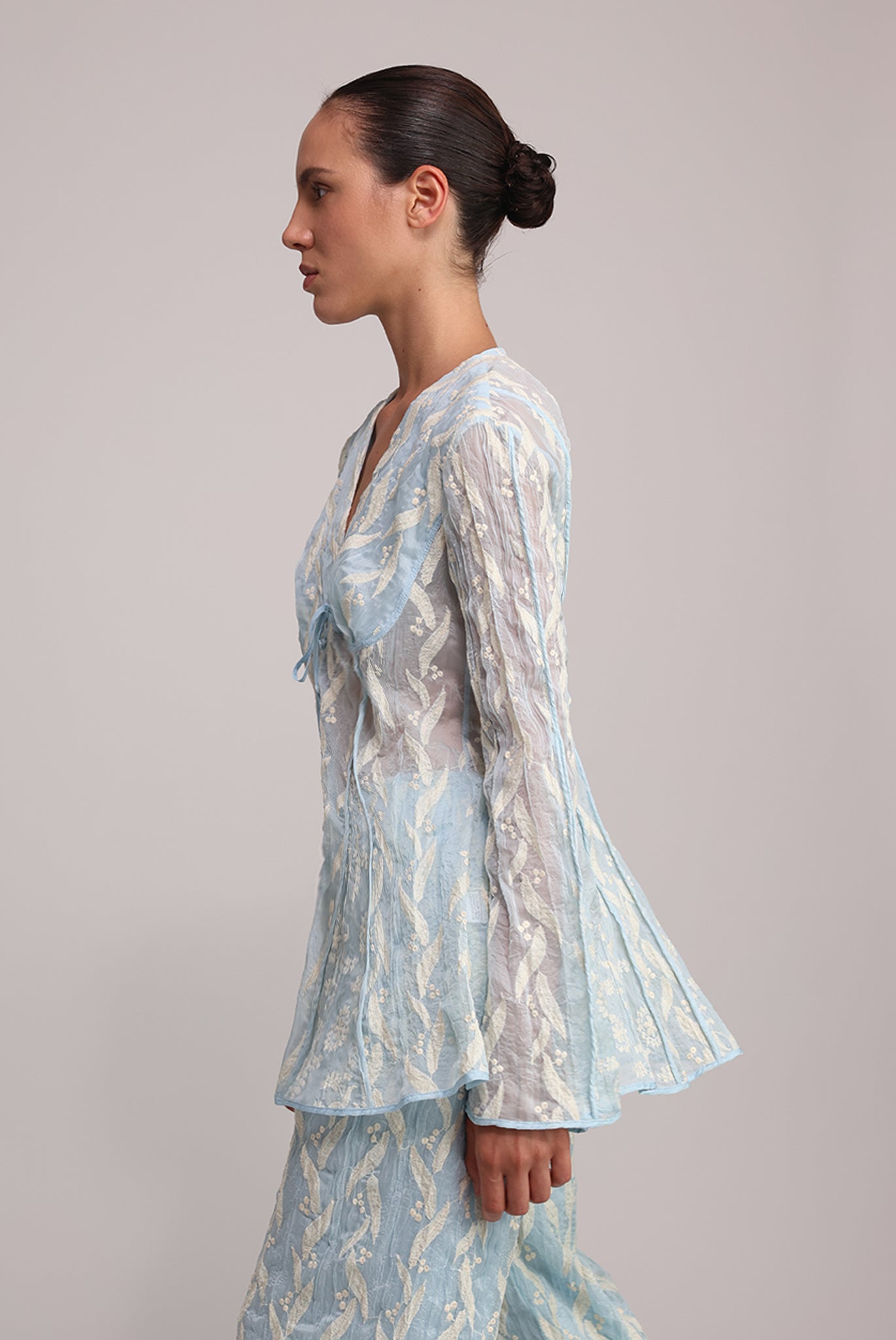 SABINA MUSAYEV - pleated_chiffon_w_emb_aqua_summer_25