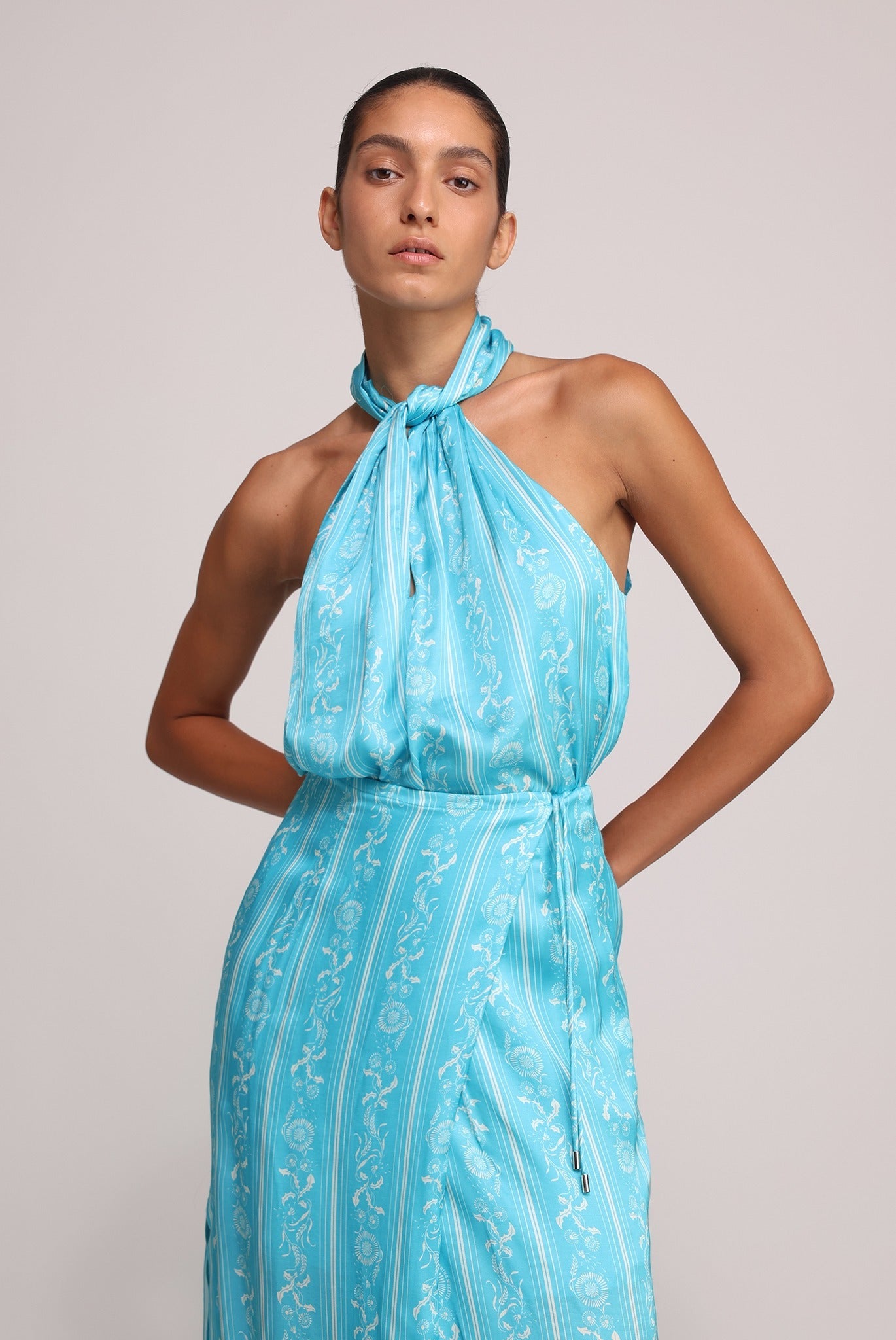 SABINA MUSAYEV - stripe_print_on_satin_turquoise_print_summer_25