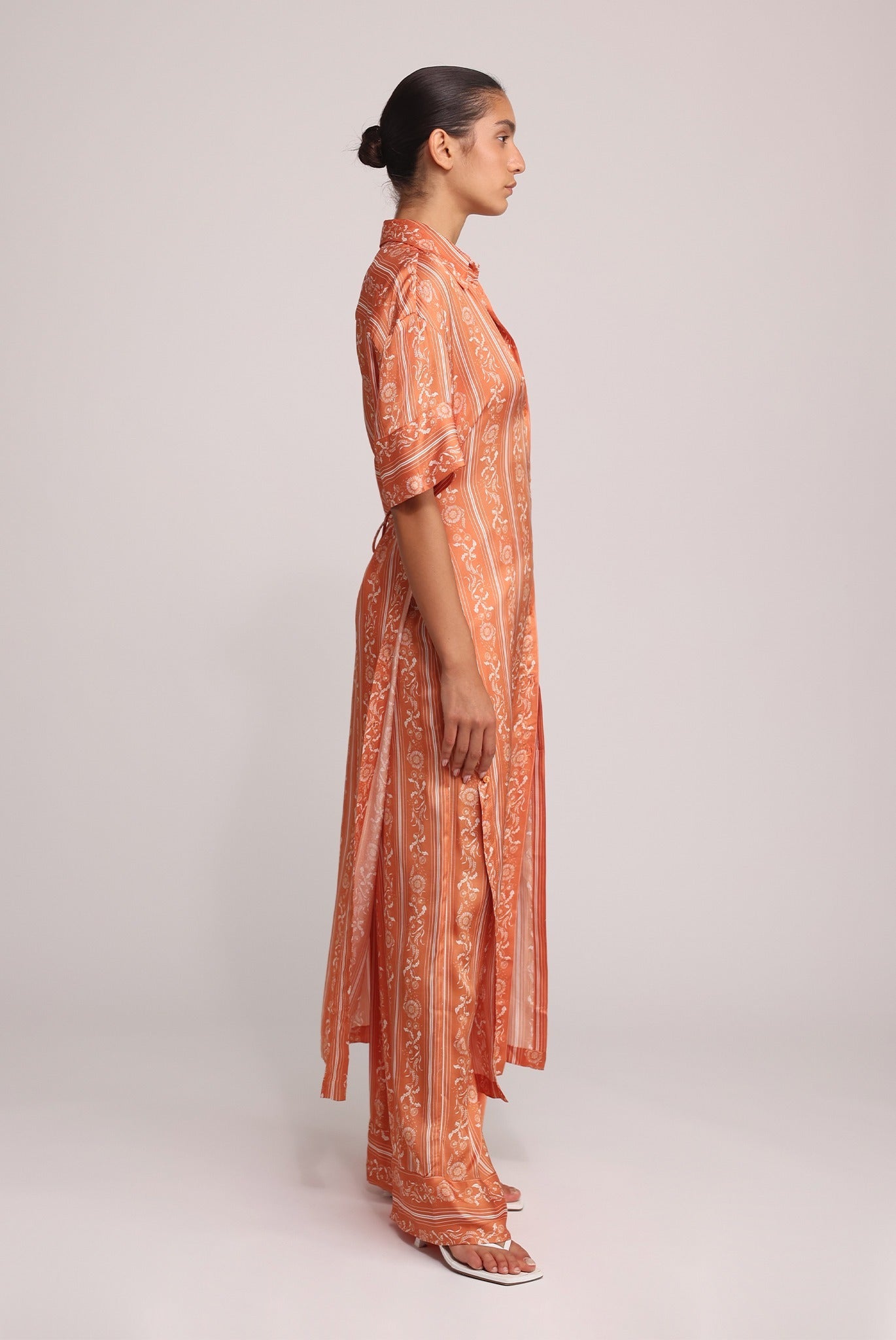 SABINA MUSAYEV - stripe_print_on_satin_orange_print_summer_25