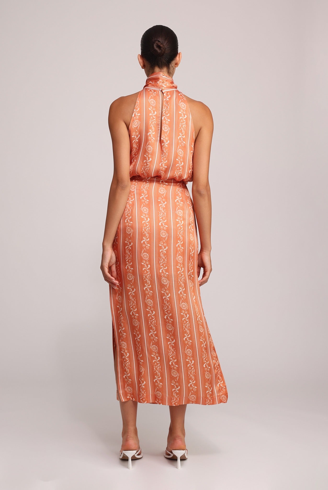 SABINA MUSAYEV - stripe_print_on_satin_orange_print_summer_25