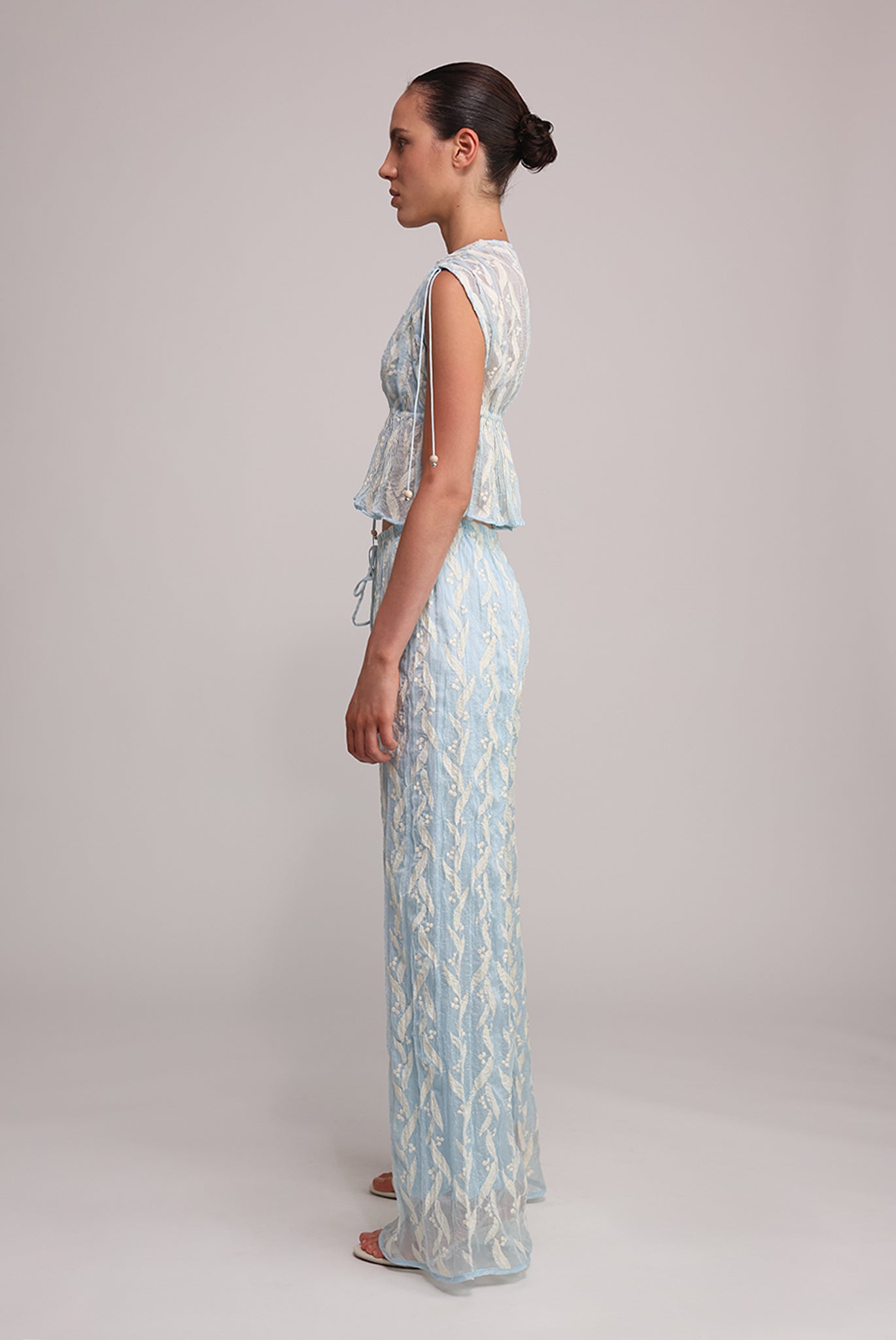 SABINA MUSAYEV - pleated_chiffon_w_emb_aqua_summer_25