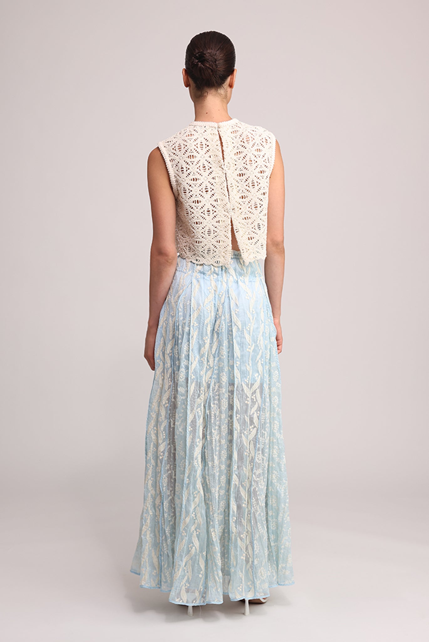 SABINA MUSAYEV - pleated_chiffon_w_emb_aqua_summer_25