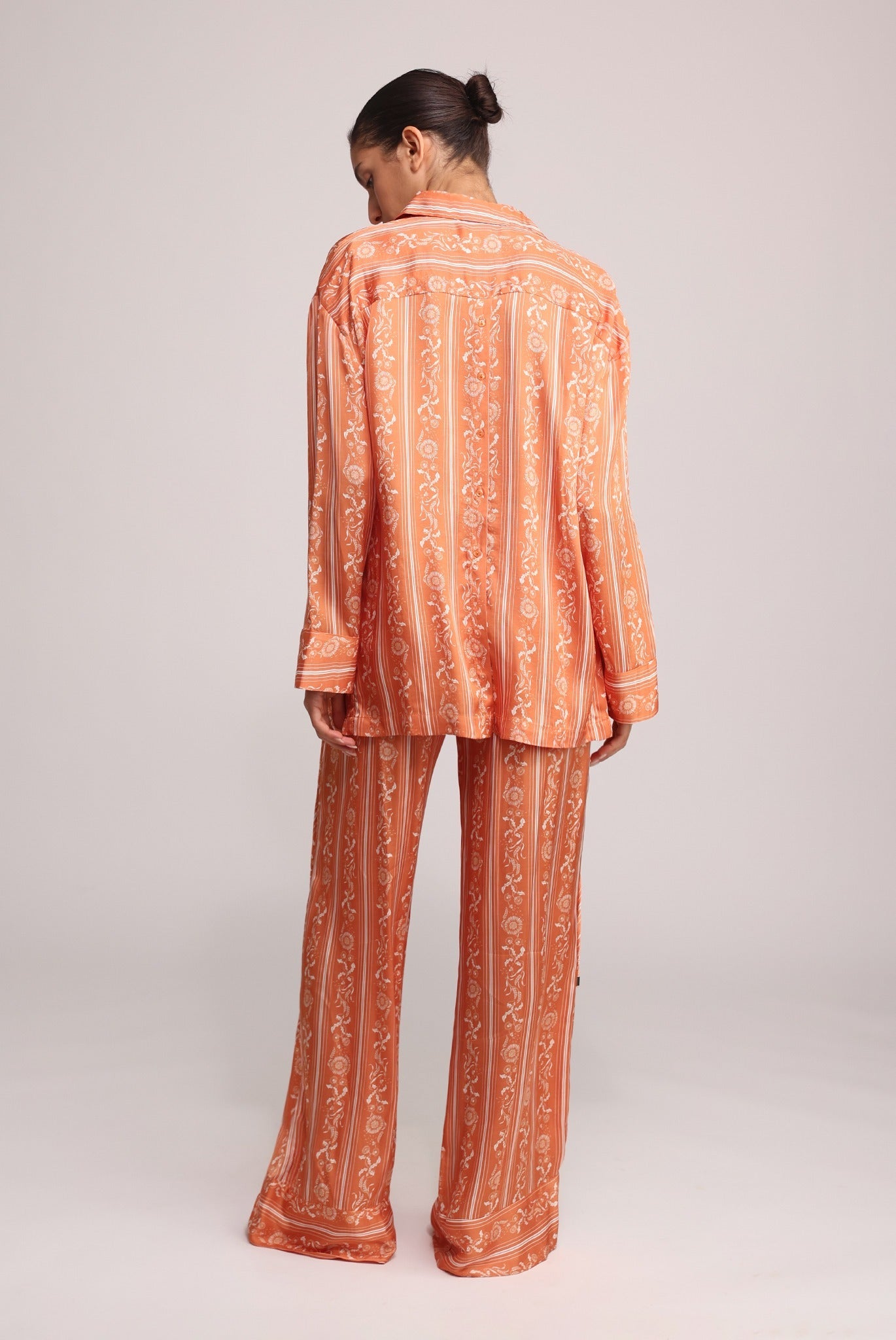 SABINA MUSAYEV - stripe_print_on_satin_orange_print_summer_25