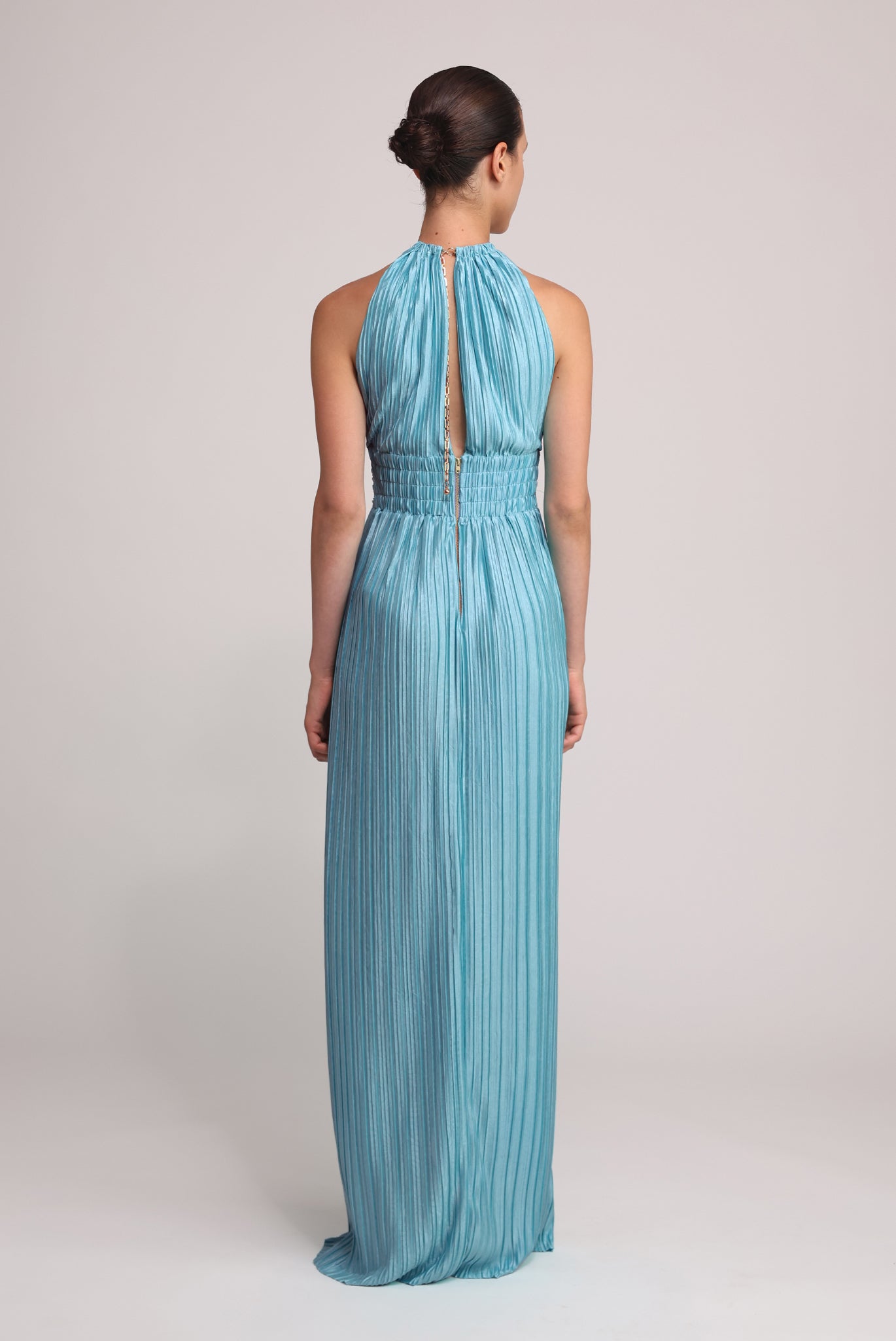 SABINA MUSAYEV - floral_embossed_pleated_knit_aquamarine_summer_25