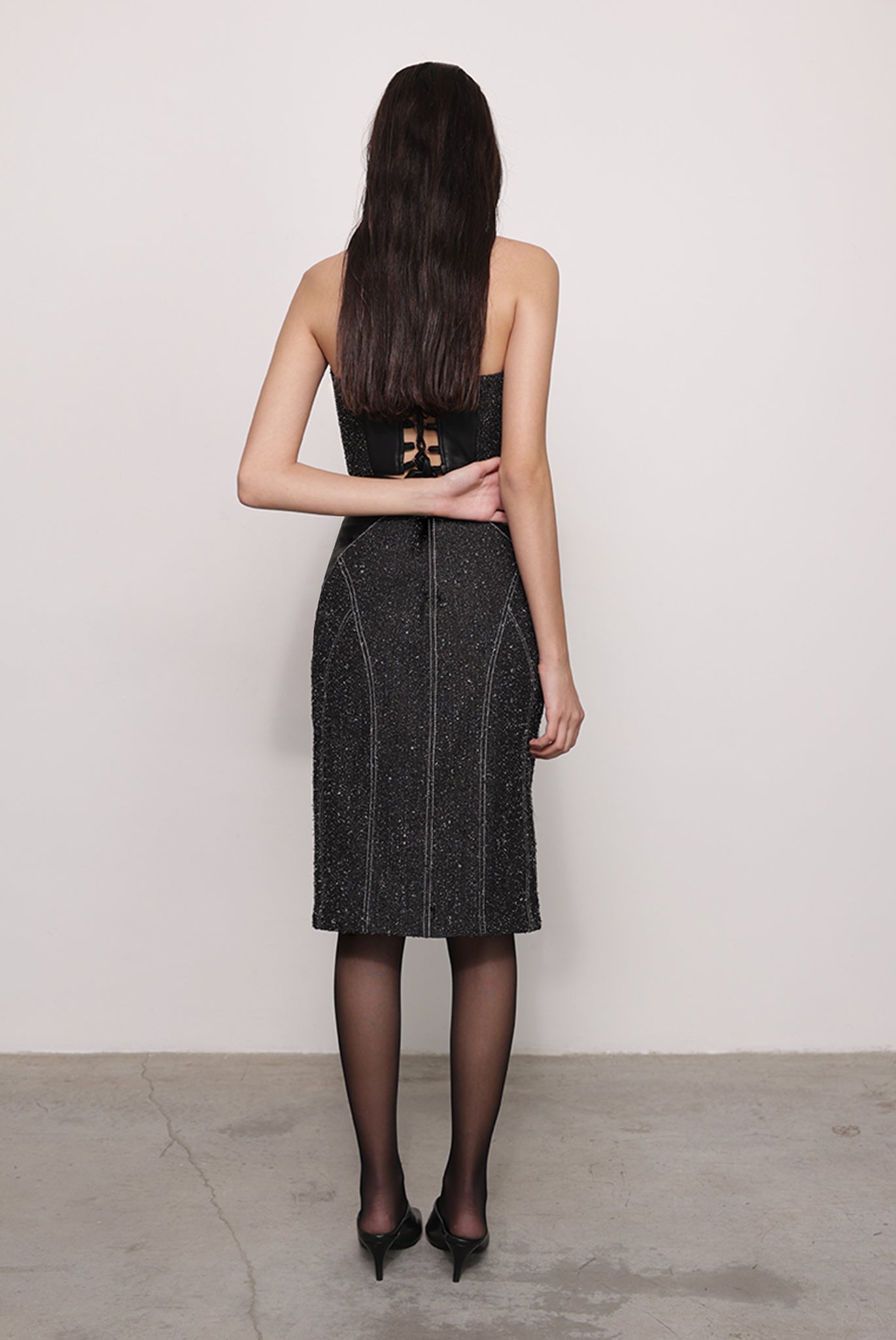 SABINA MUSAYEV - boucle_denim_black_fw_25_26