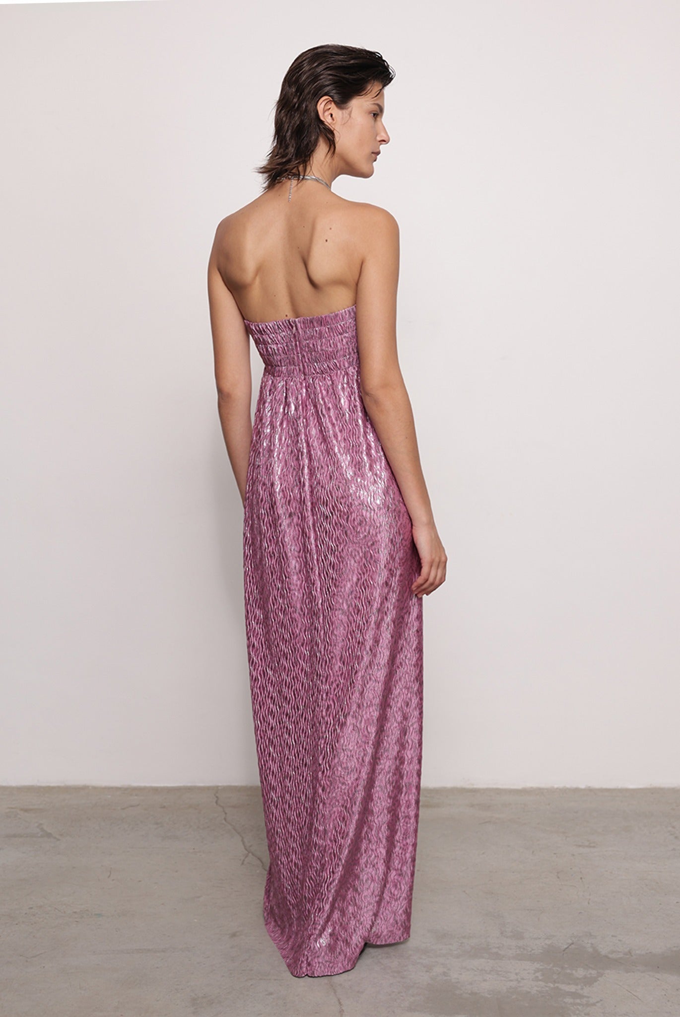 SABINA MUSAYEV - pleated_knit_w._foil_mauve_fw_25_26