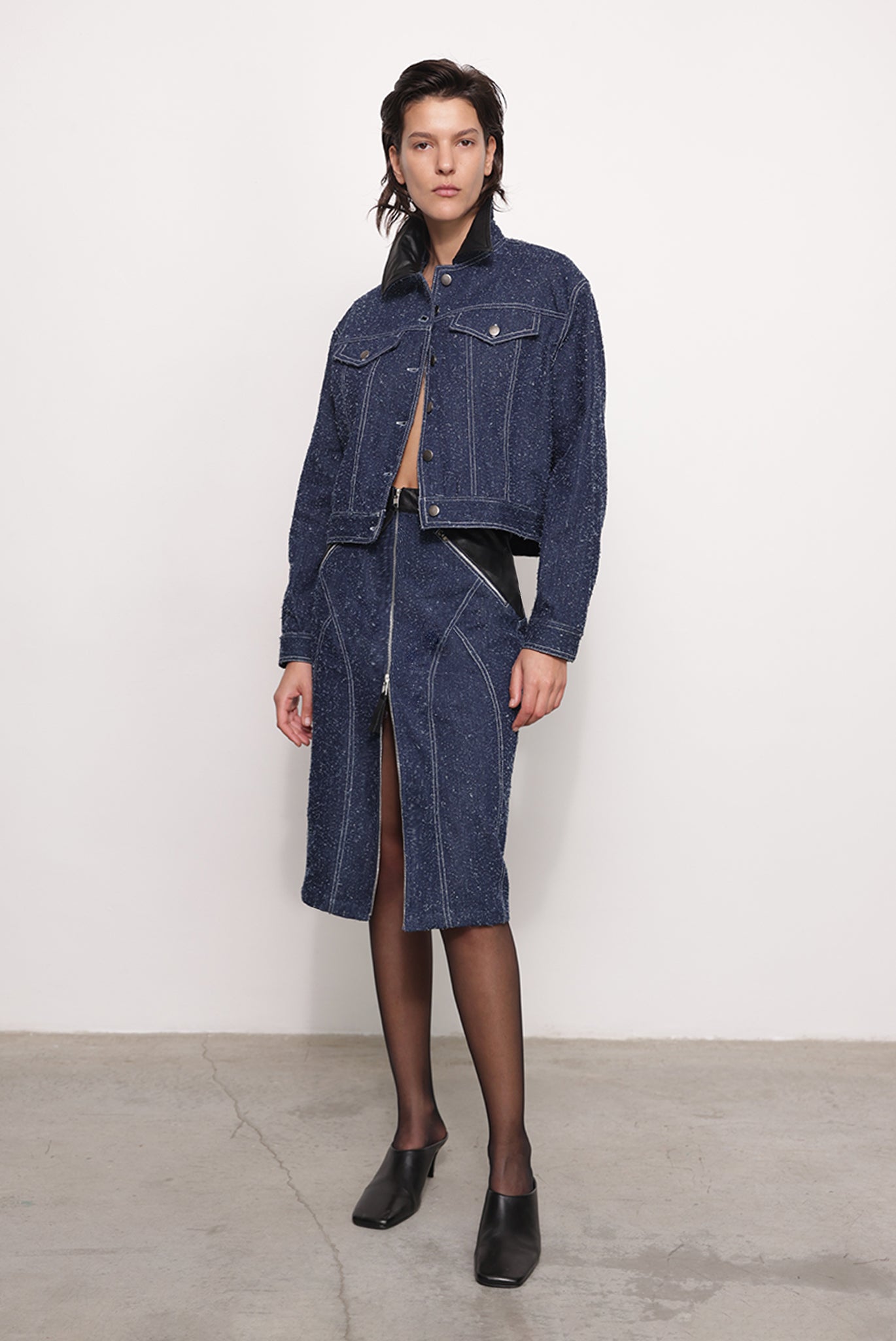 SABINA MUSAYEV - boucle_denim_dark_blue_fw_25_26