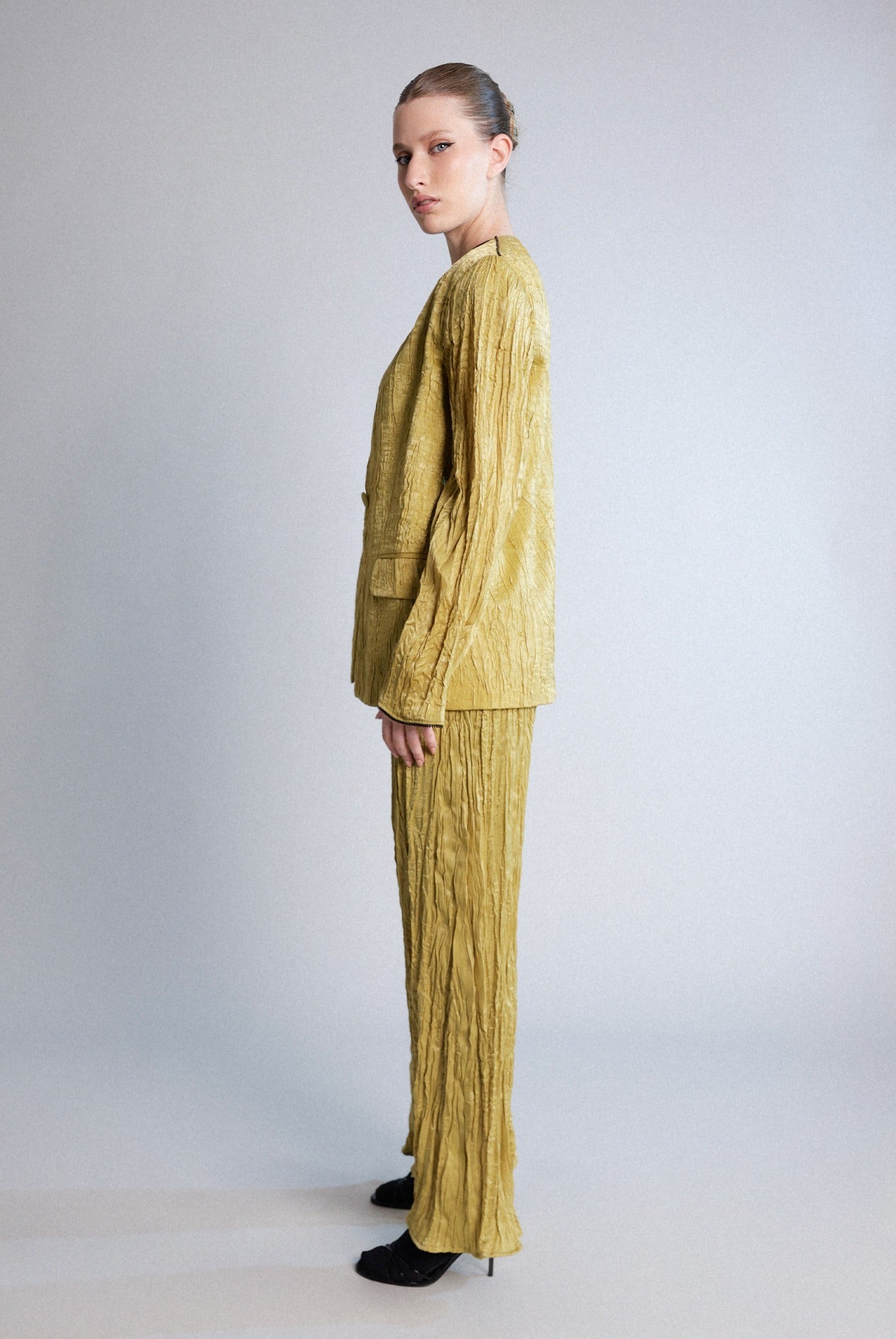 SABINA MUSAYEV - crinkled_satin_antique_gold_pre_spring_26