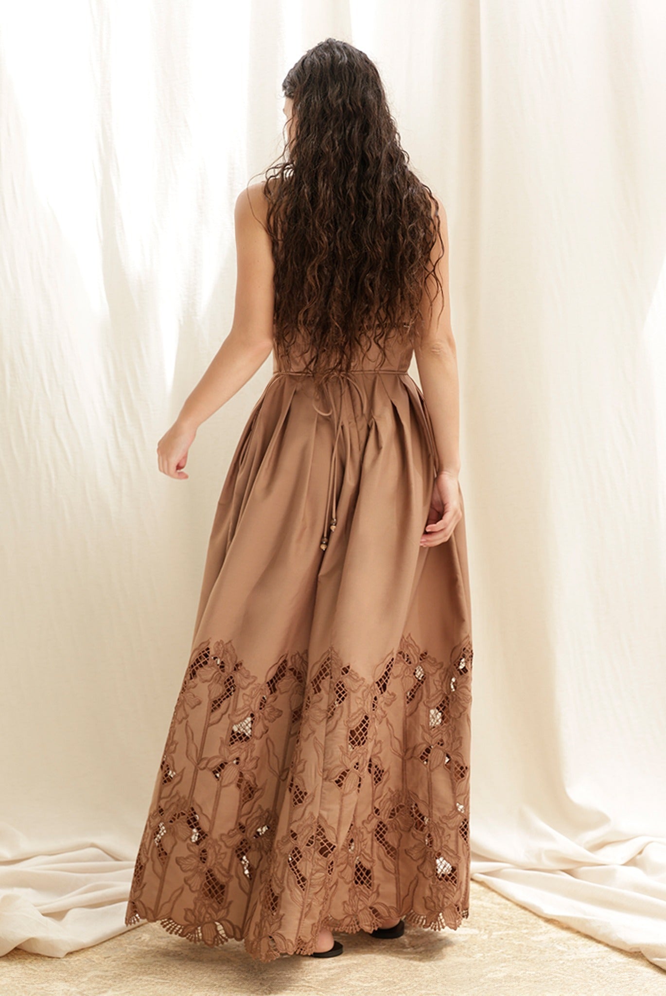 sabina musayev brown dress Skylar Gown