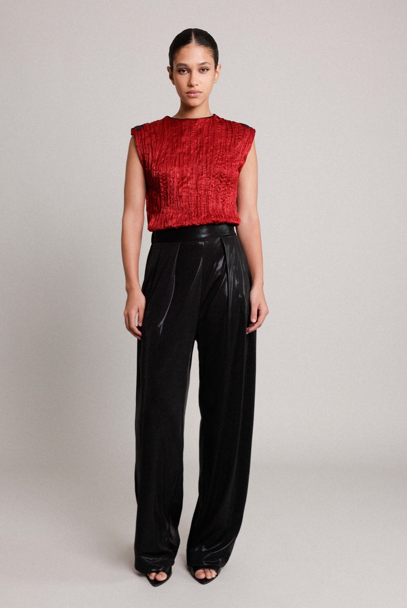 SABINA MUSAYEV - crinkled_satin_red_pre_spring_26