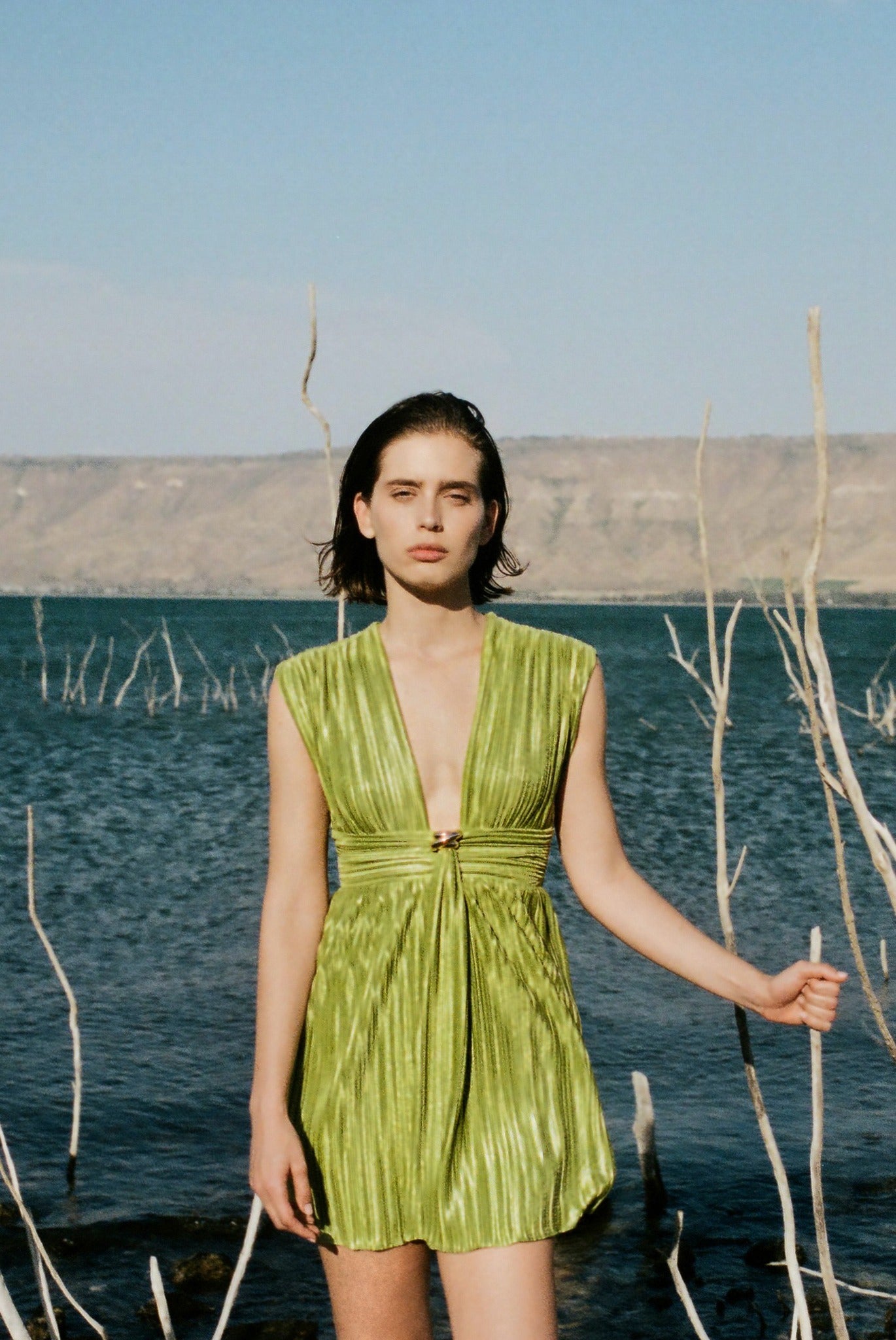 SABINA MUSAYEV - paisley_embossed_pleated_knit_tropical_green_summer_26