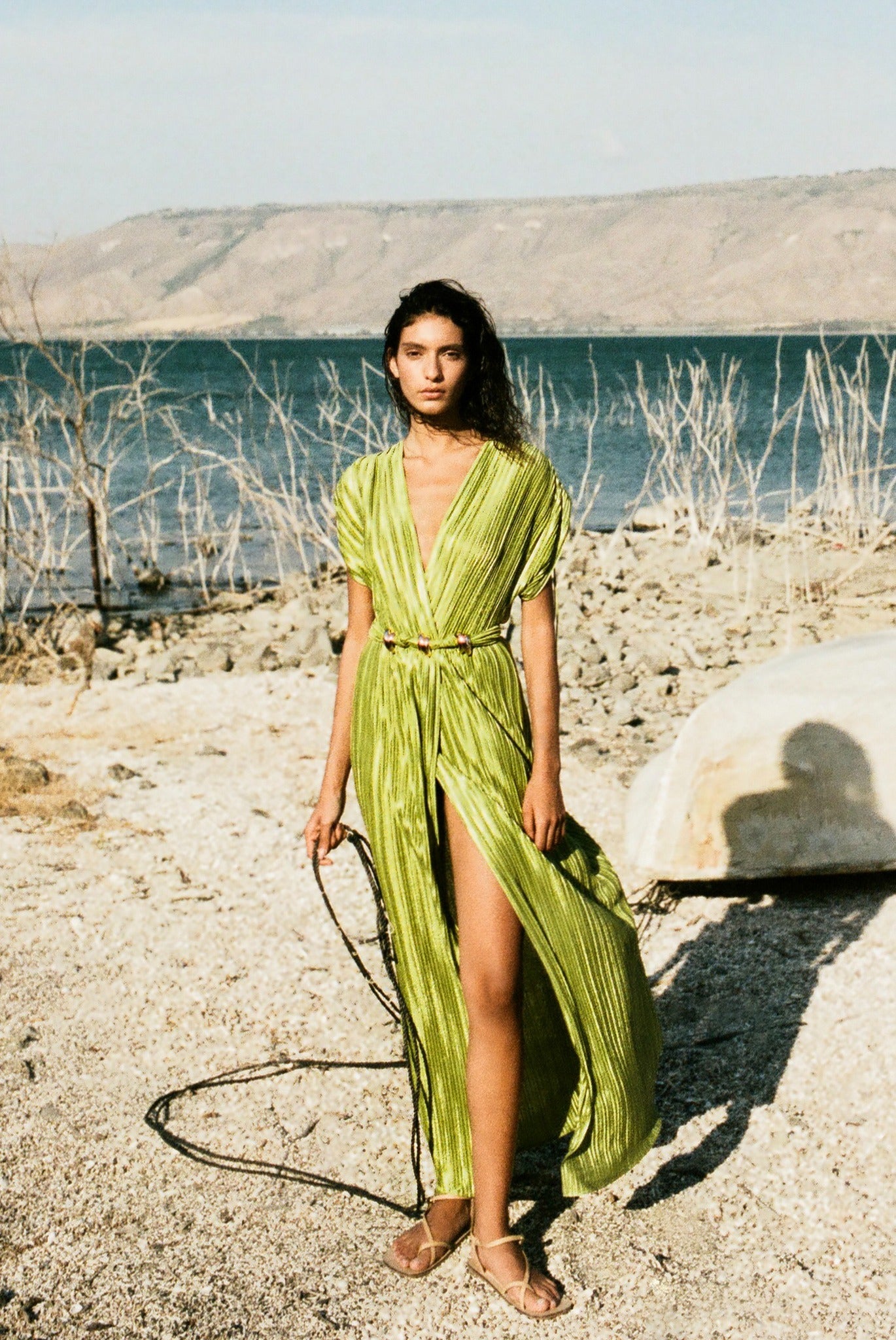 SABINA MUSAYEV - paisley_embossed_pleated_knit_tropical_green_summer_26
