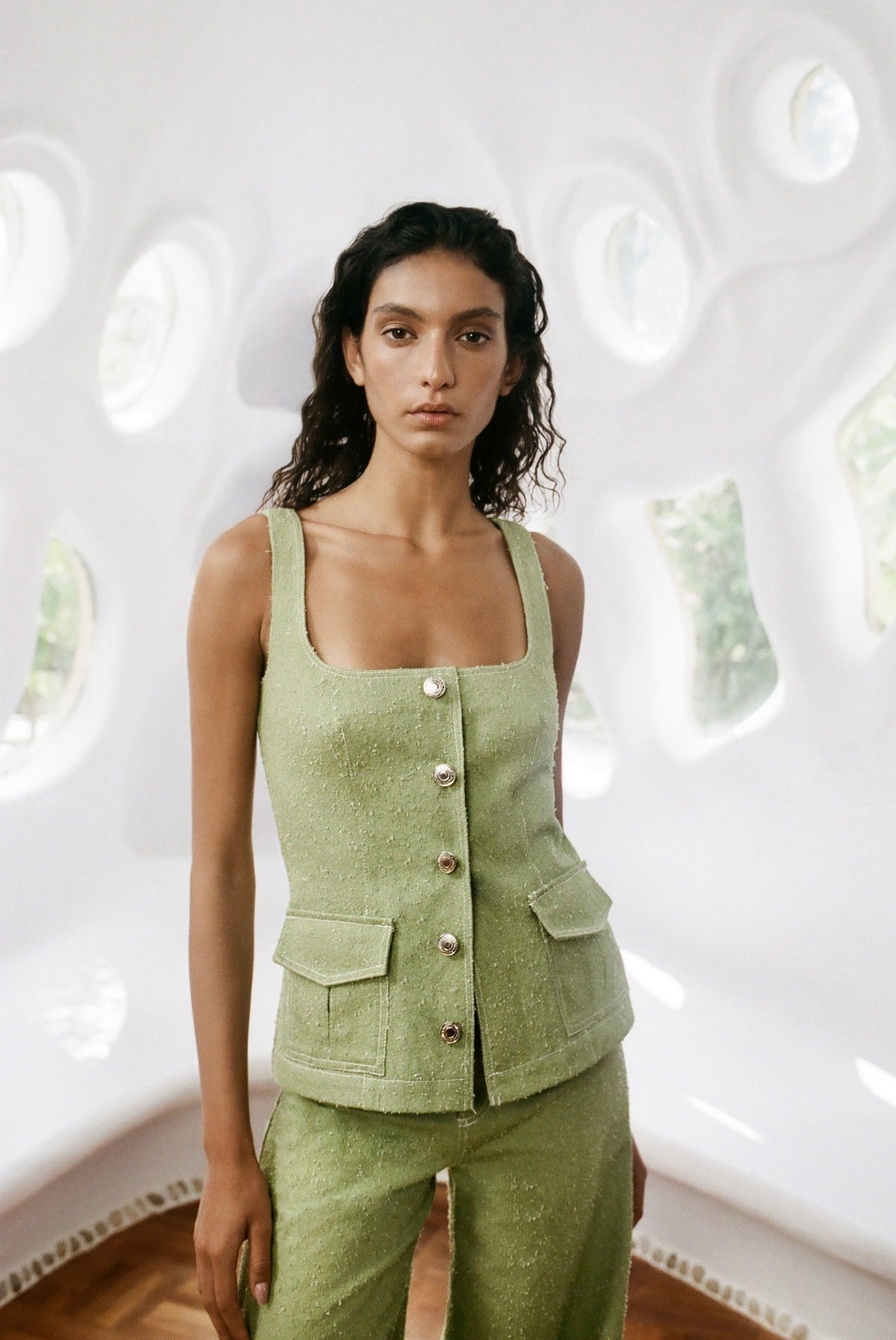 SABINA MUSAYEV - boucle_denim_matcha_summer_26