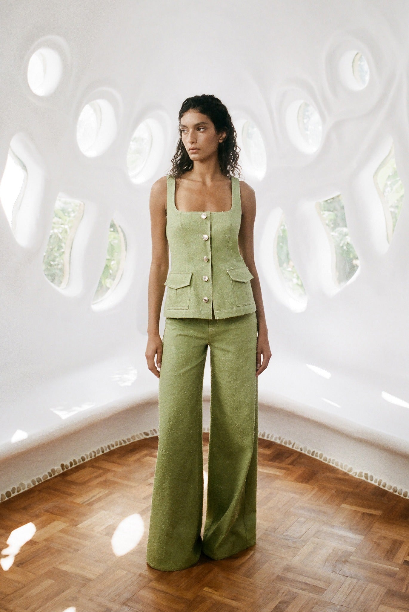 SABINA MUSAYEV - boucle_denim_matcha_summer_26