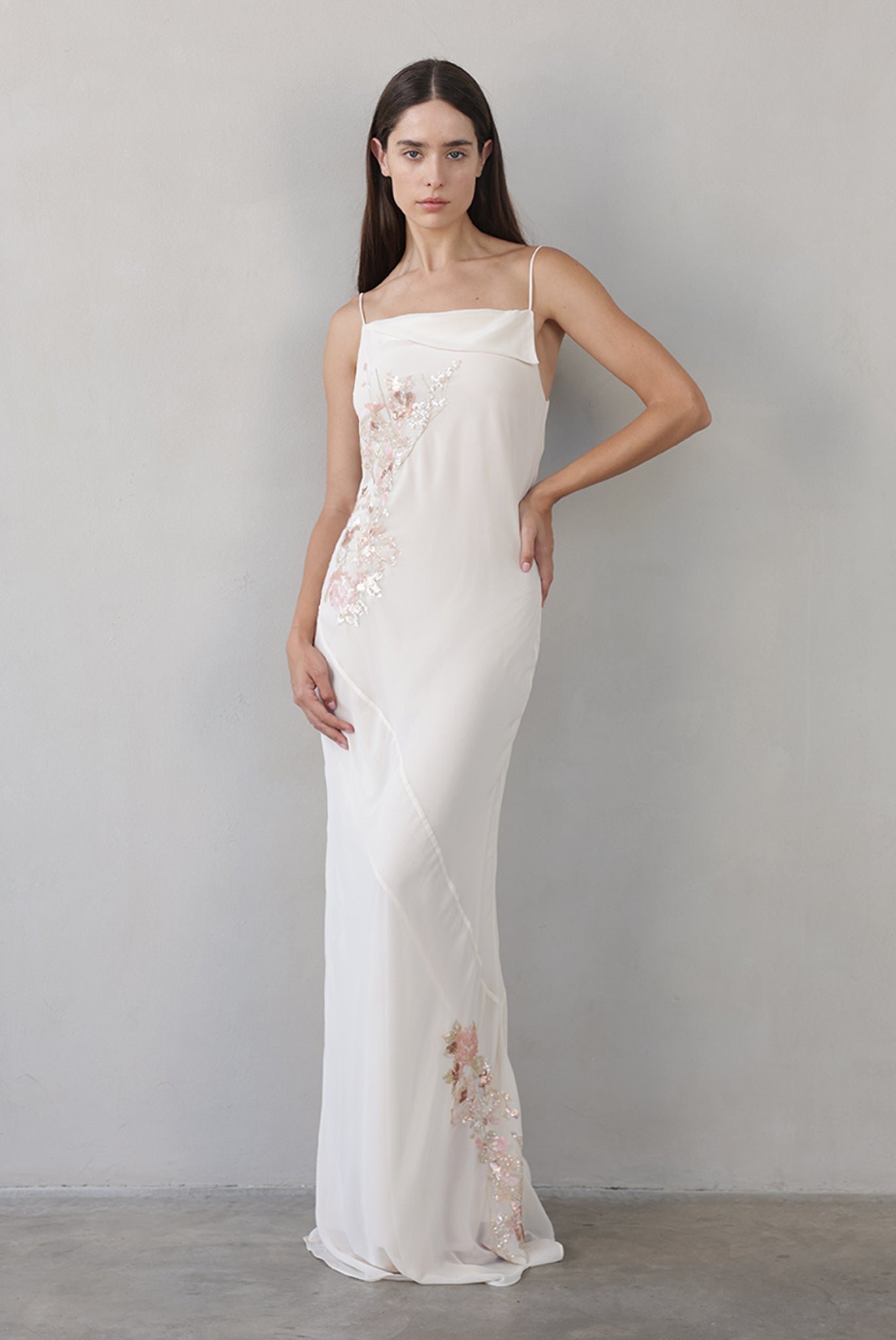 SABINA MUSAYEV - sequined_chiffon_pale_peach_summer_26