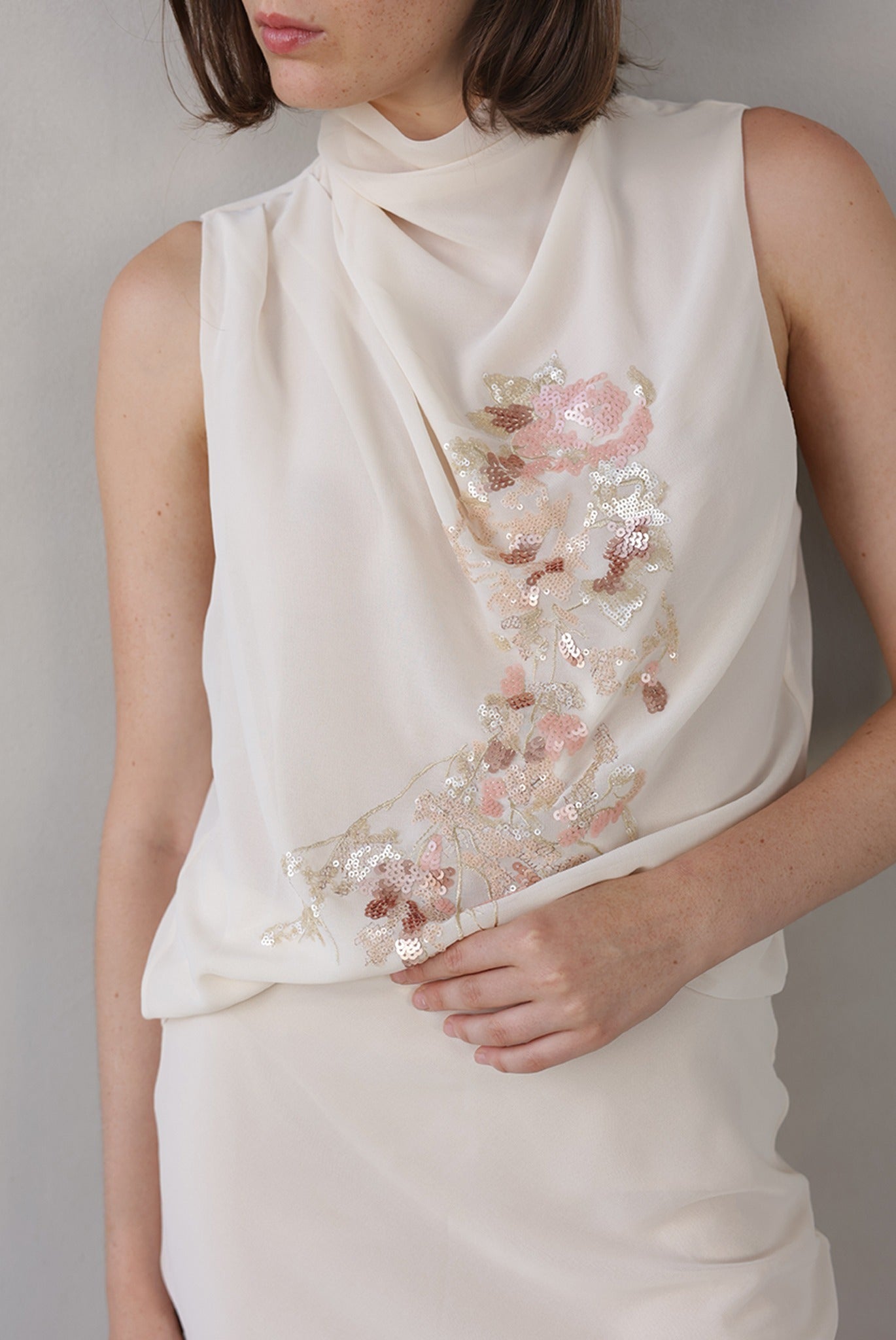 SABINA MUSAYEV - sequined_chiffon_pale_peach_summer_26