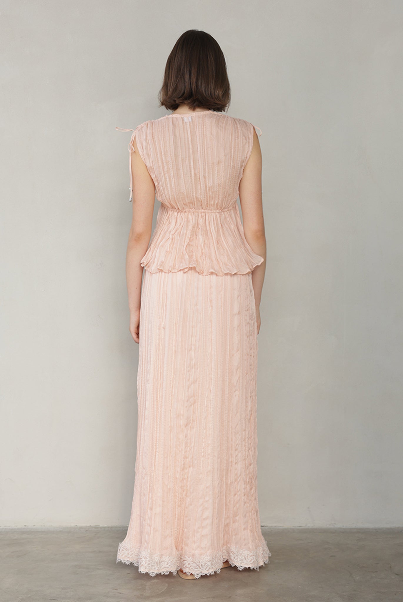 SABINA MUSAYEV - pleated_chiffon_peach_summer_26