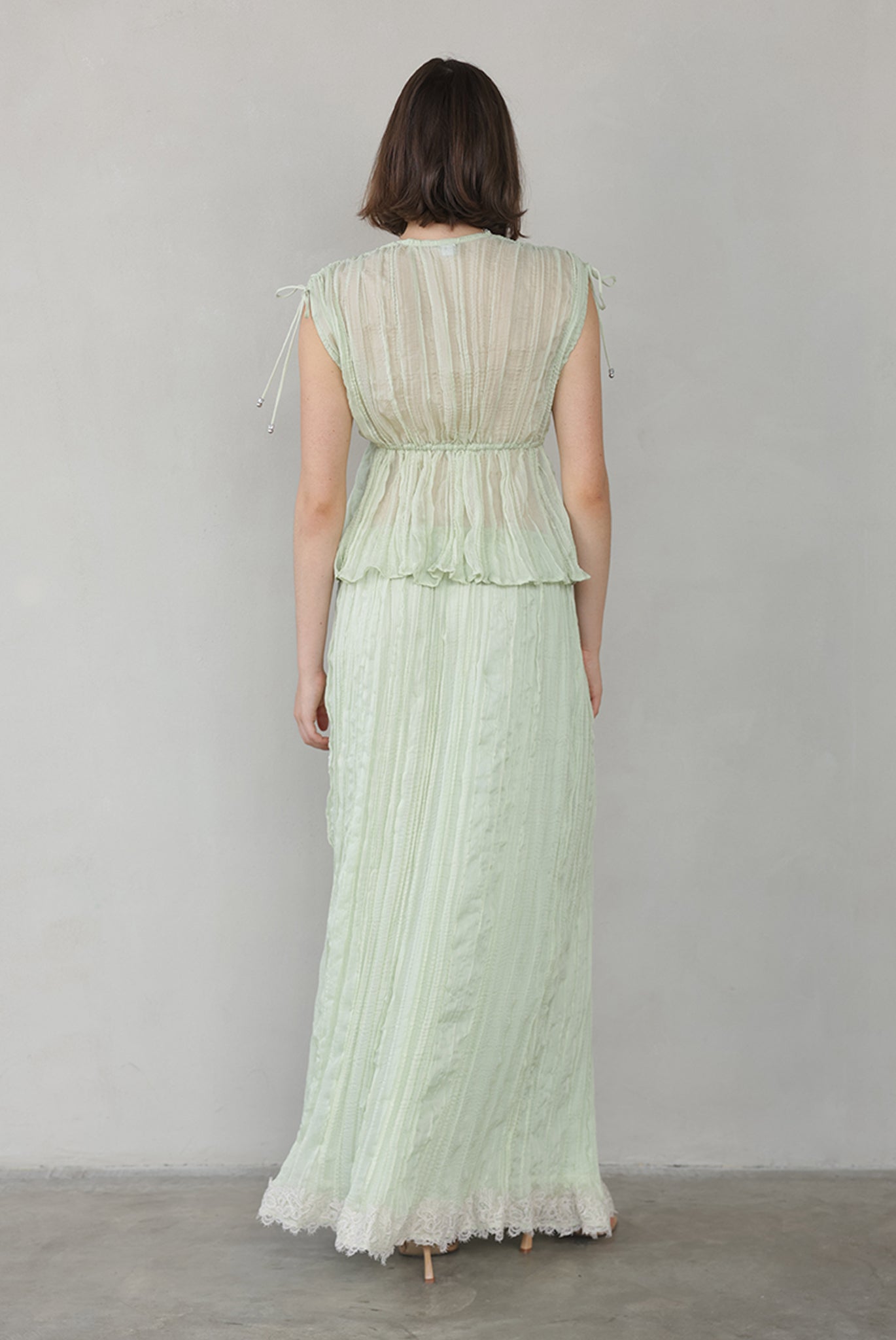 SABINA MUSAYEV - pleated_chiffon_aloe_vera_summer_26