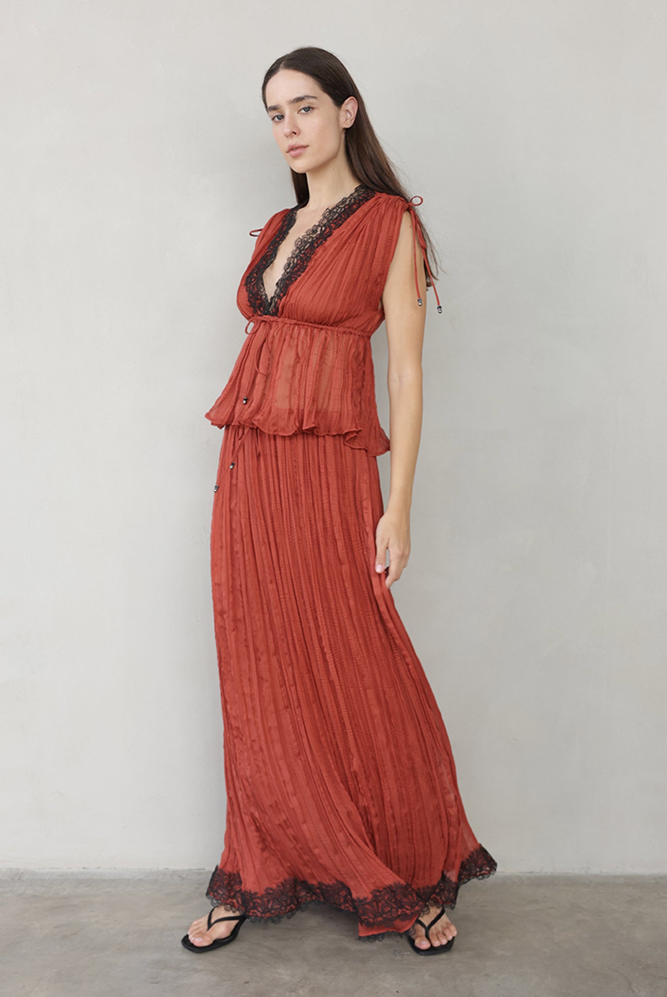 SABINA MUSAYEV - pleated_chiffon_paprika_summer_26