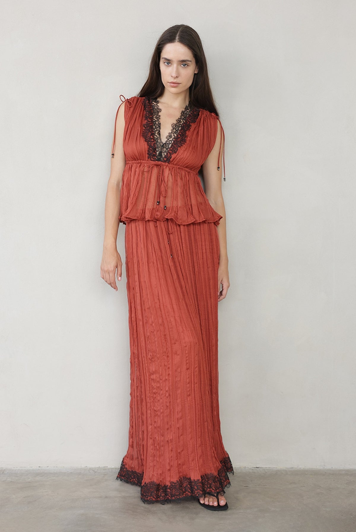 SABINA MUSAYEV - pleated_chiffon_paprika_summer_26