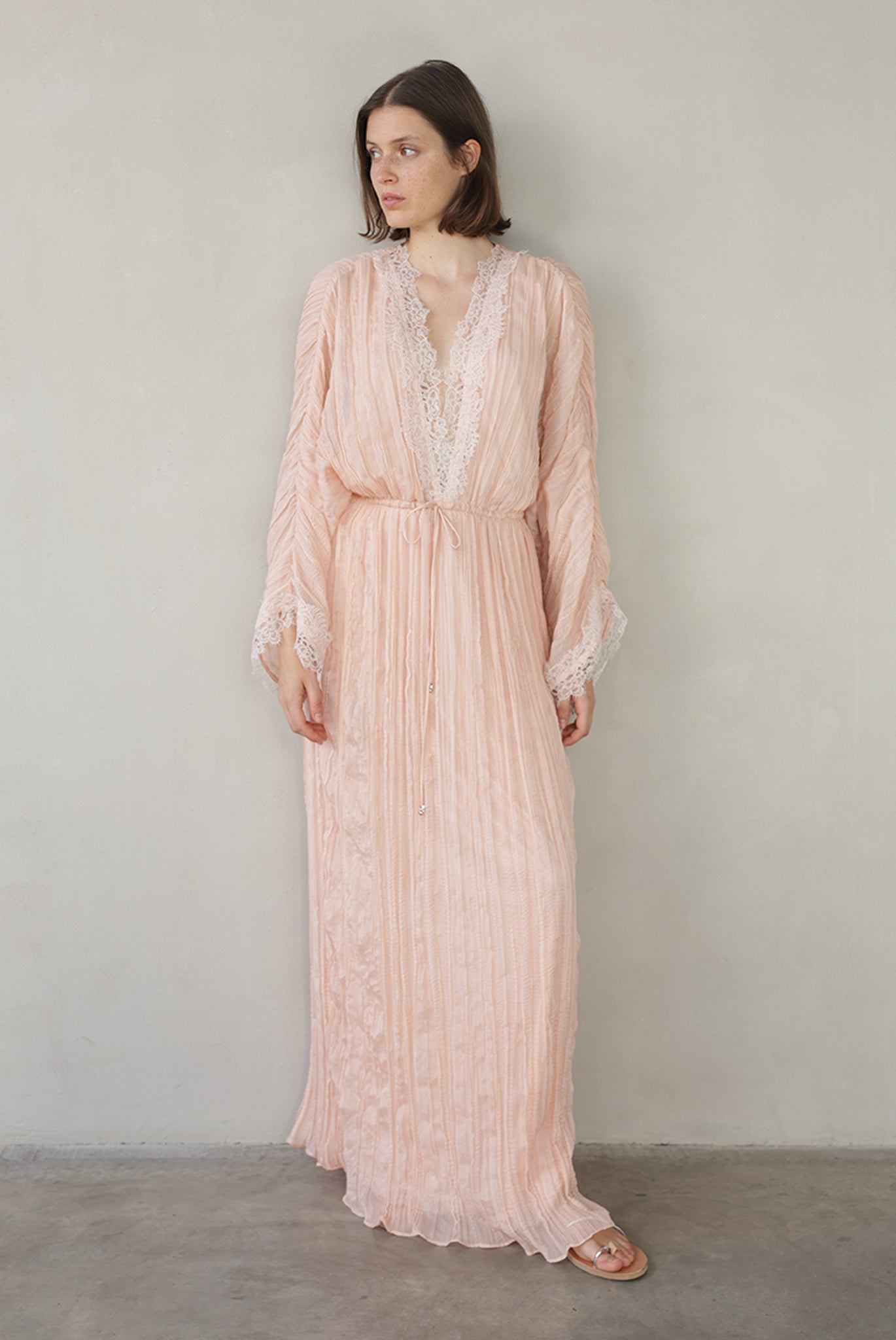SABINA MUSAYEV - pleated_chiffon_peach_summer_26