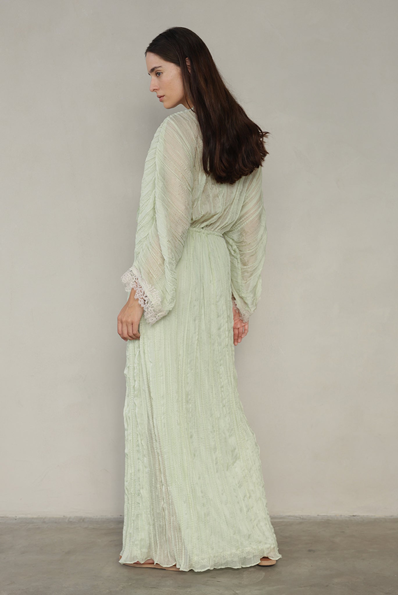SABINA MUSAYEV - pleated_chiffon_aloe_vera_summer_26