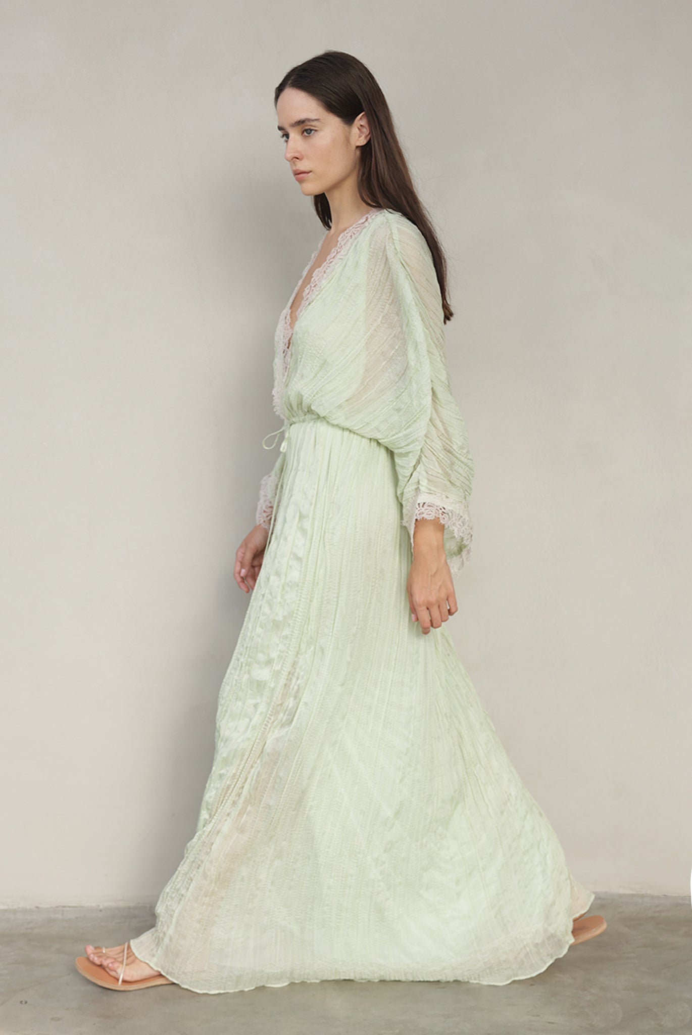 SABINA MUSAYEV - pleated_chiffon_aloe_vera_summer_26