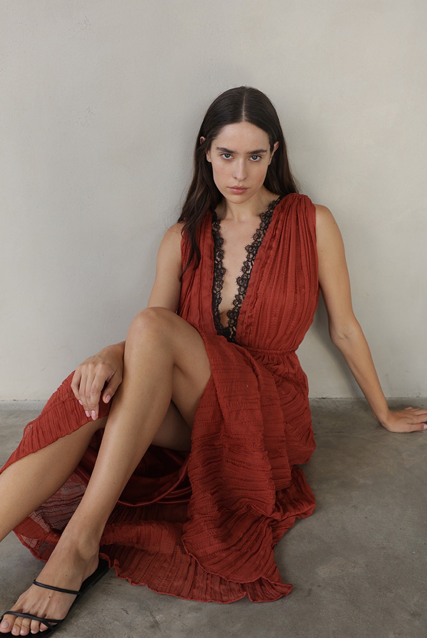 SABINA MUSAYEV - pleated_chiffon_paprika_summer_26