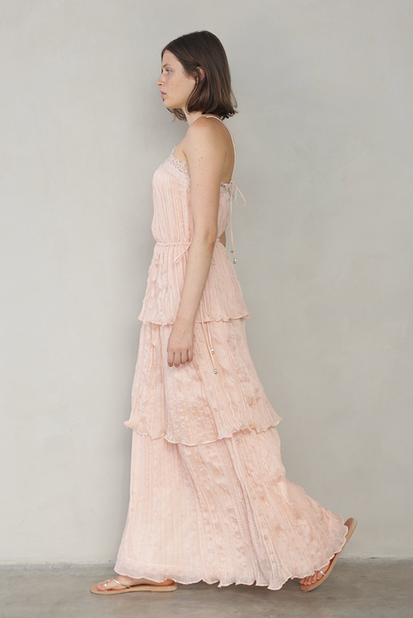 SABINA MUSAYEV - pleated_chiffon_peach_summer_26